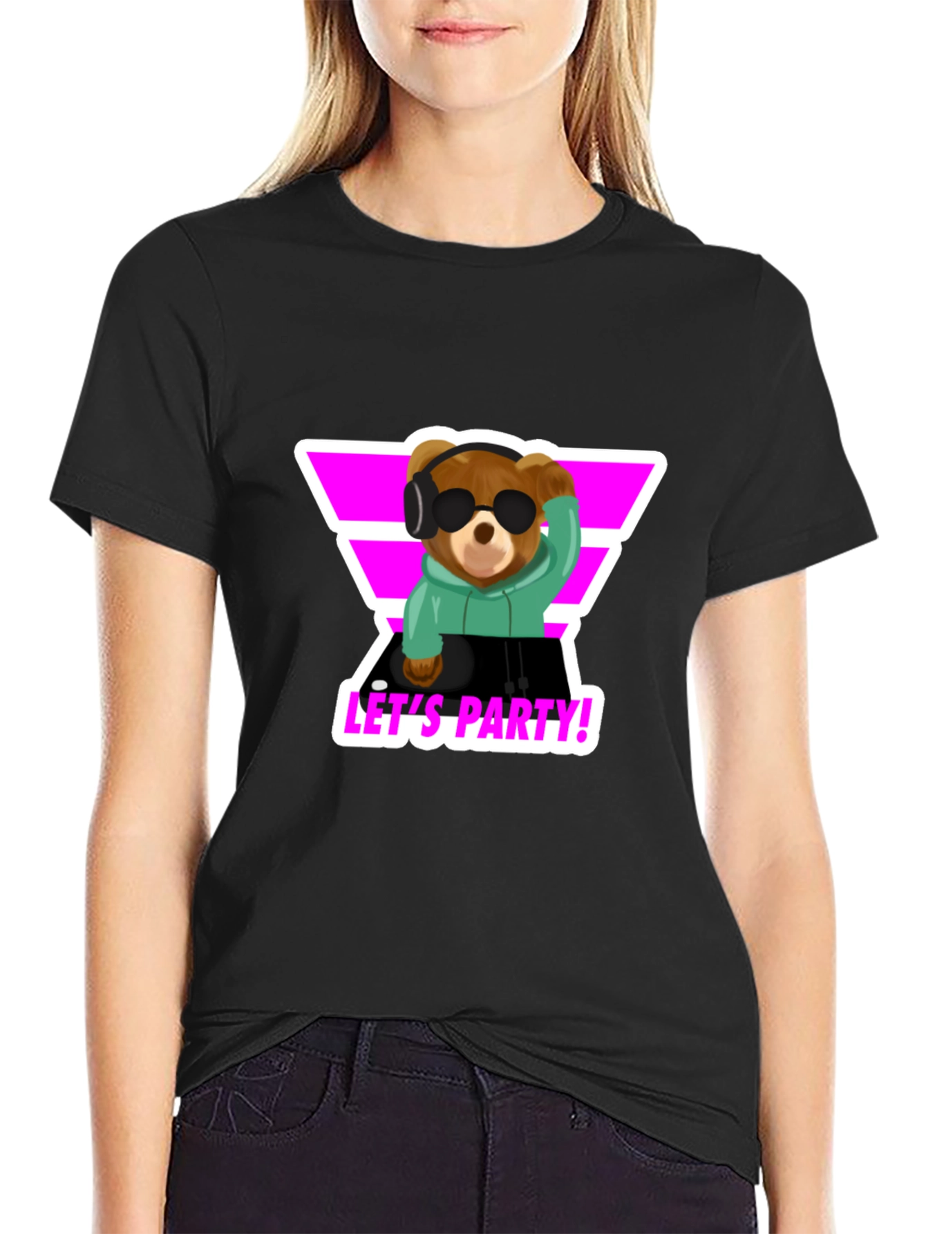 DJ Bear T-Shirt - Lets Party!