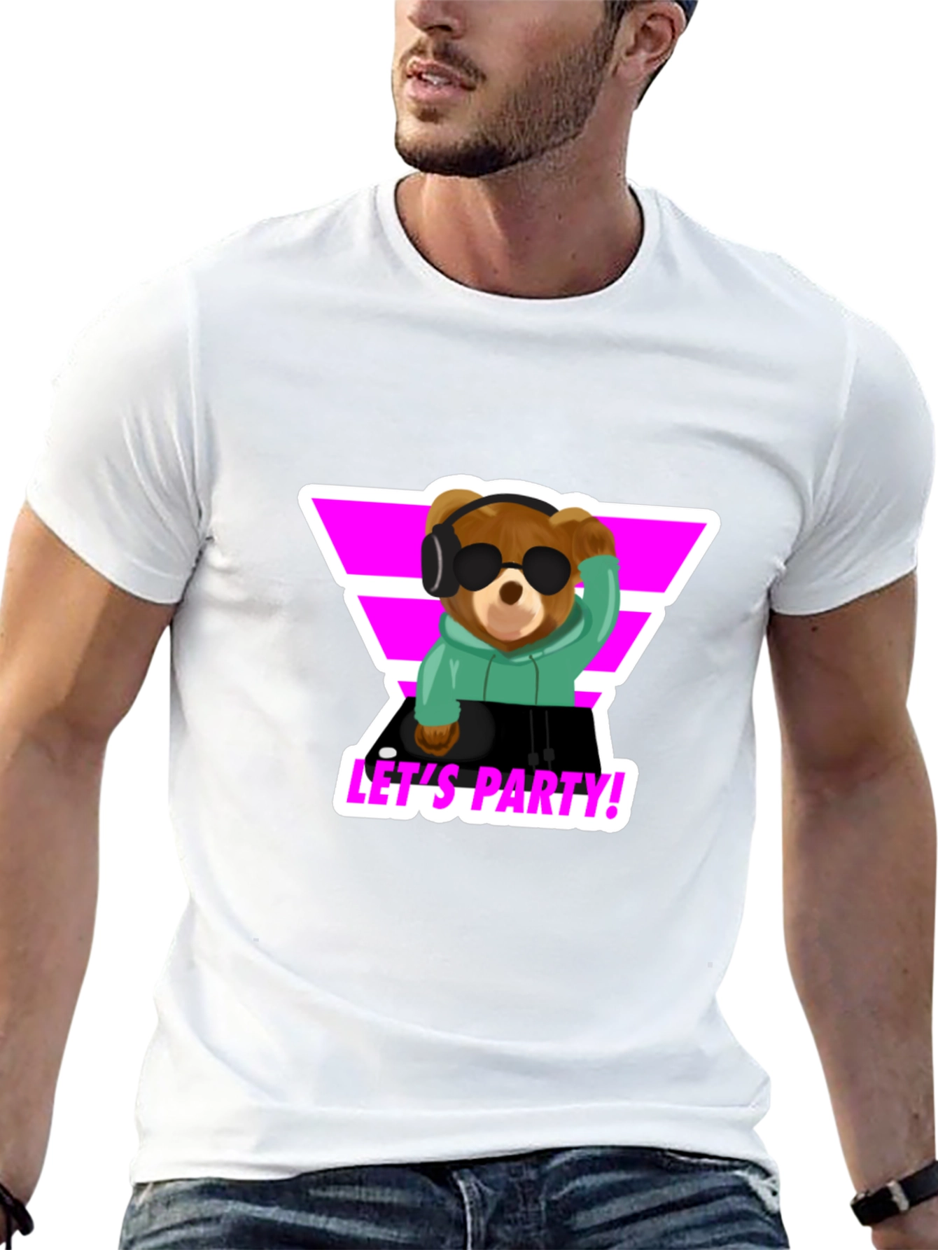 DJ Bear T-Shirt - Lets Party!