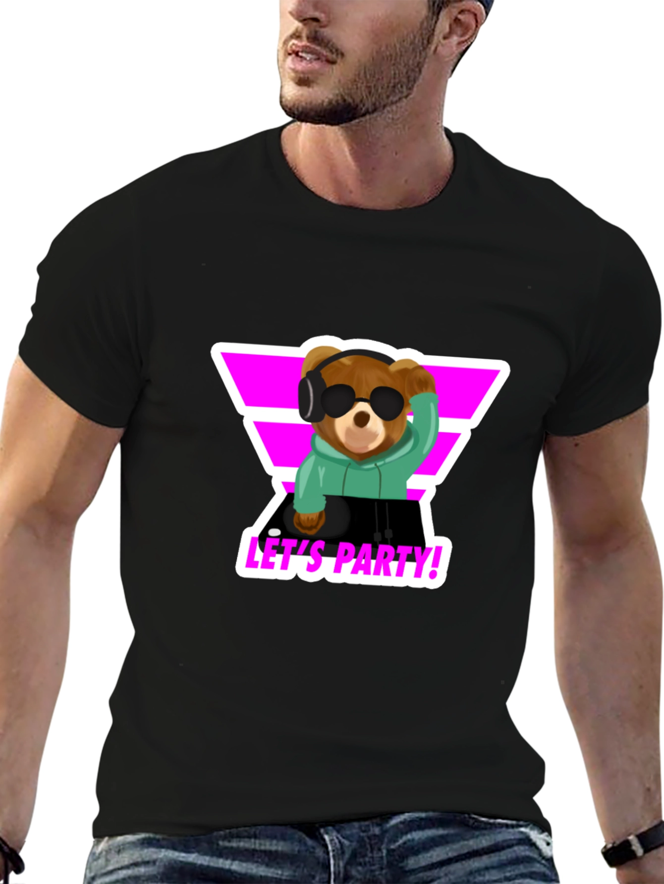 DJ Bear T-Shirt - Lets Party!