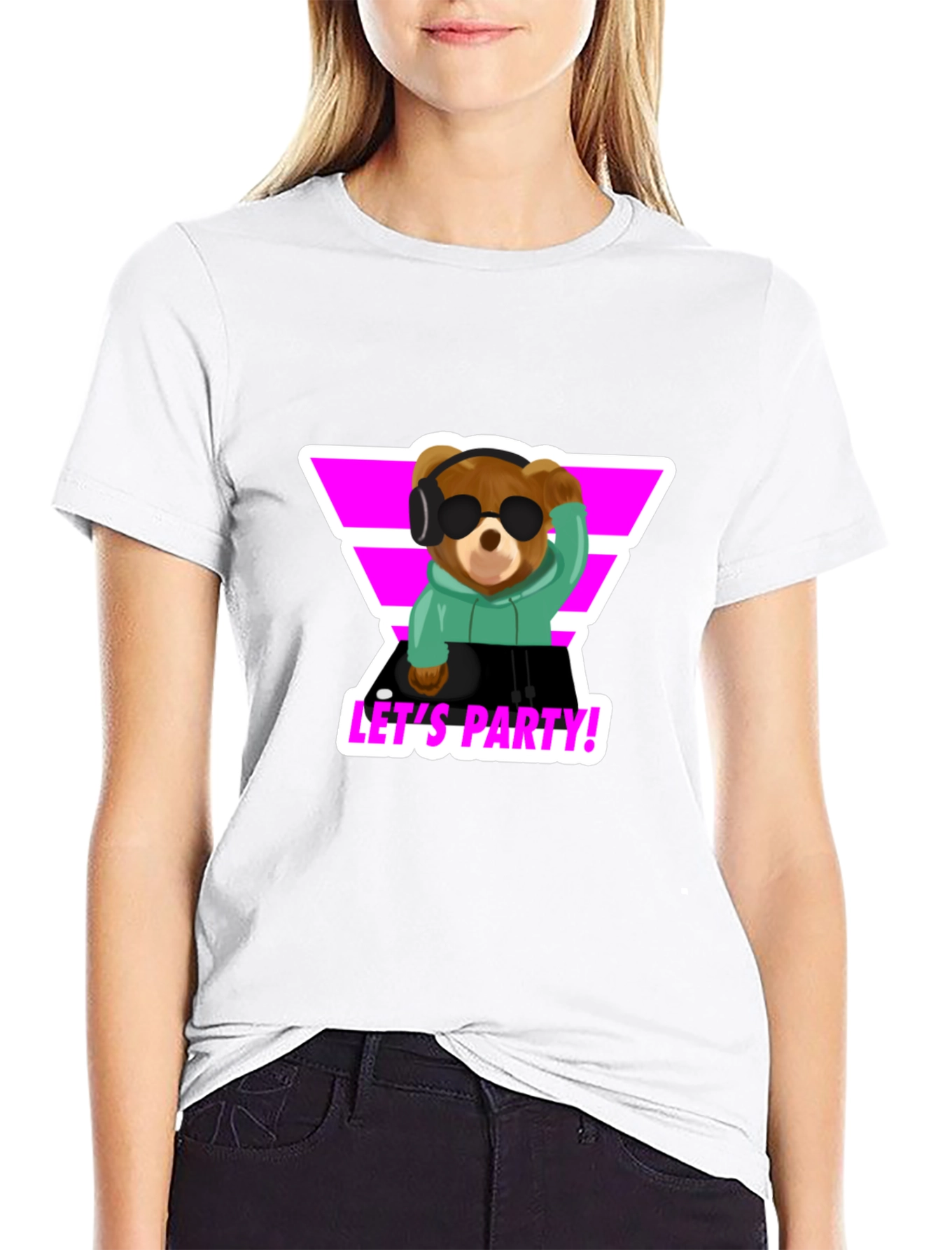 DJ Bear T-Shirt - Lets Party!