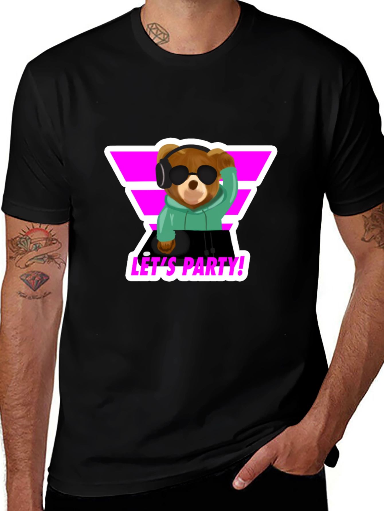 DJ Bear T-Shirt - Lets Party!