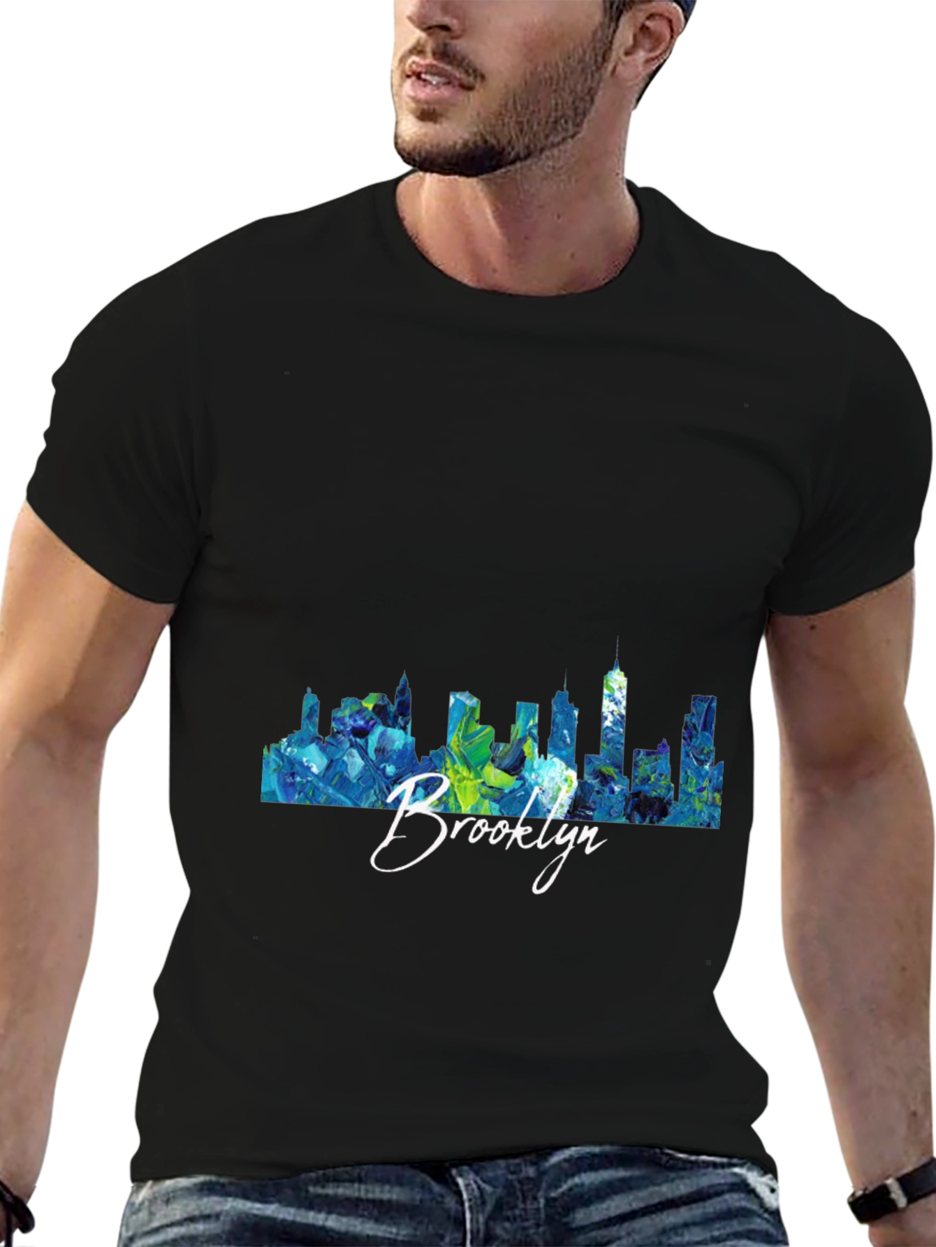 Brooklyn Skyline Graphic T-Shirt - Trendy Tee