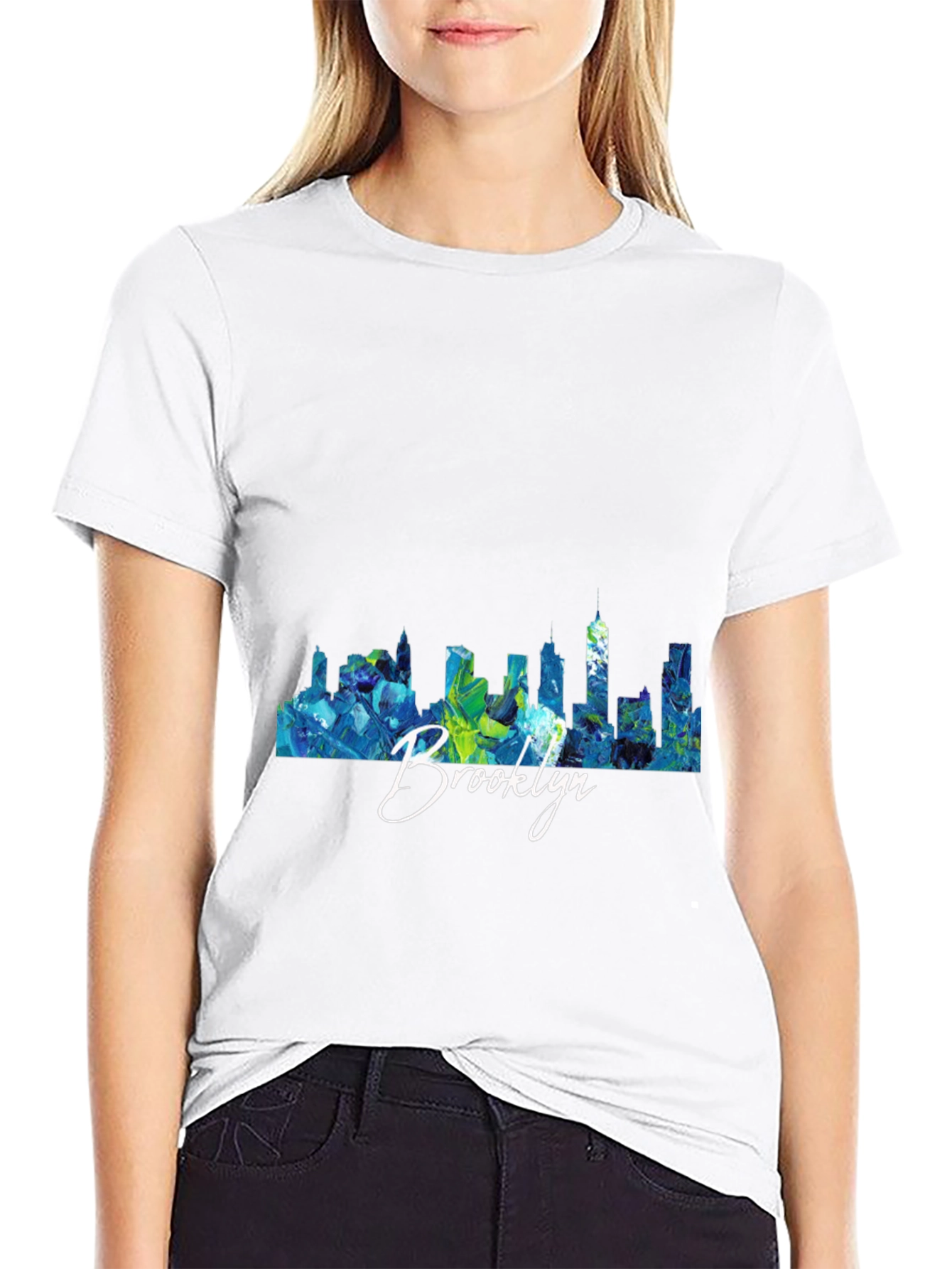 Brooklyn Skyline Graphic T-Shirt - Trendy Tee