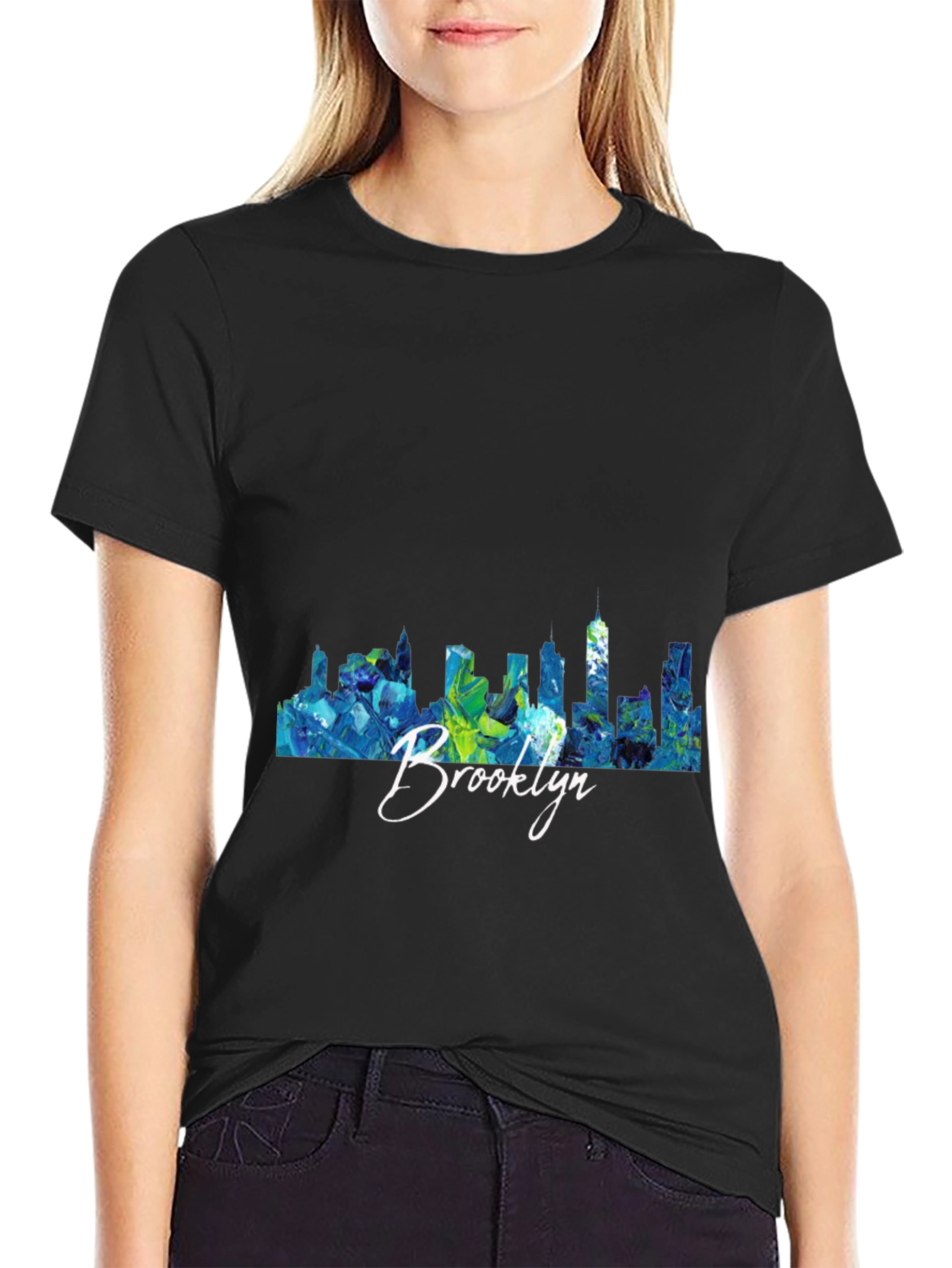 Brooklyn Skyline Graphic T-Shirt - Trendy Tee