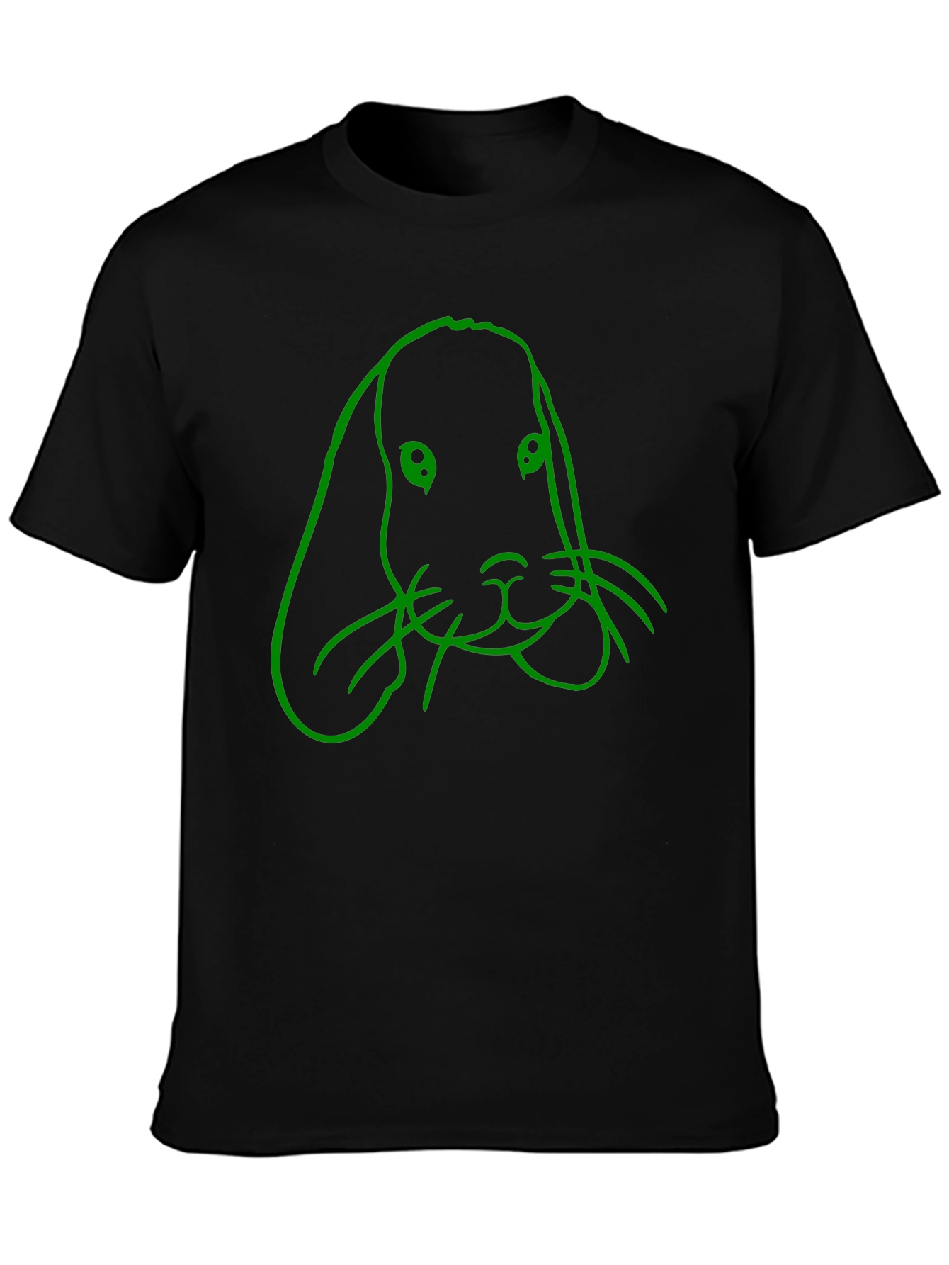 Rabbit Graphic Tee - Mens Black T-Shirt