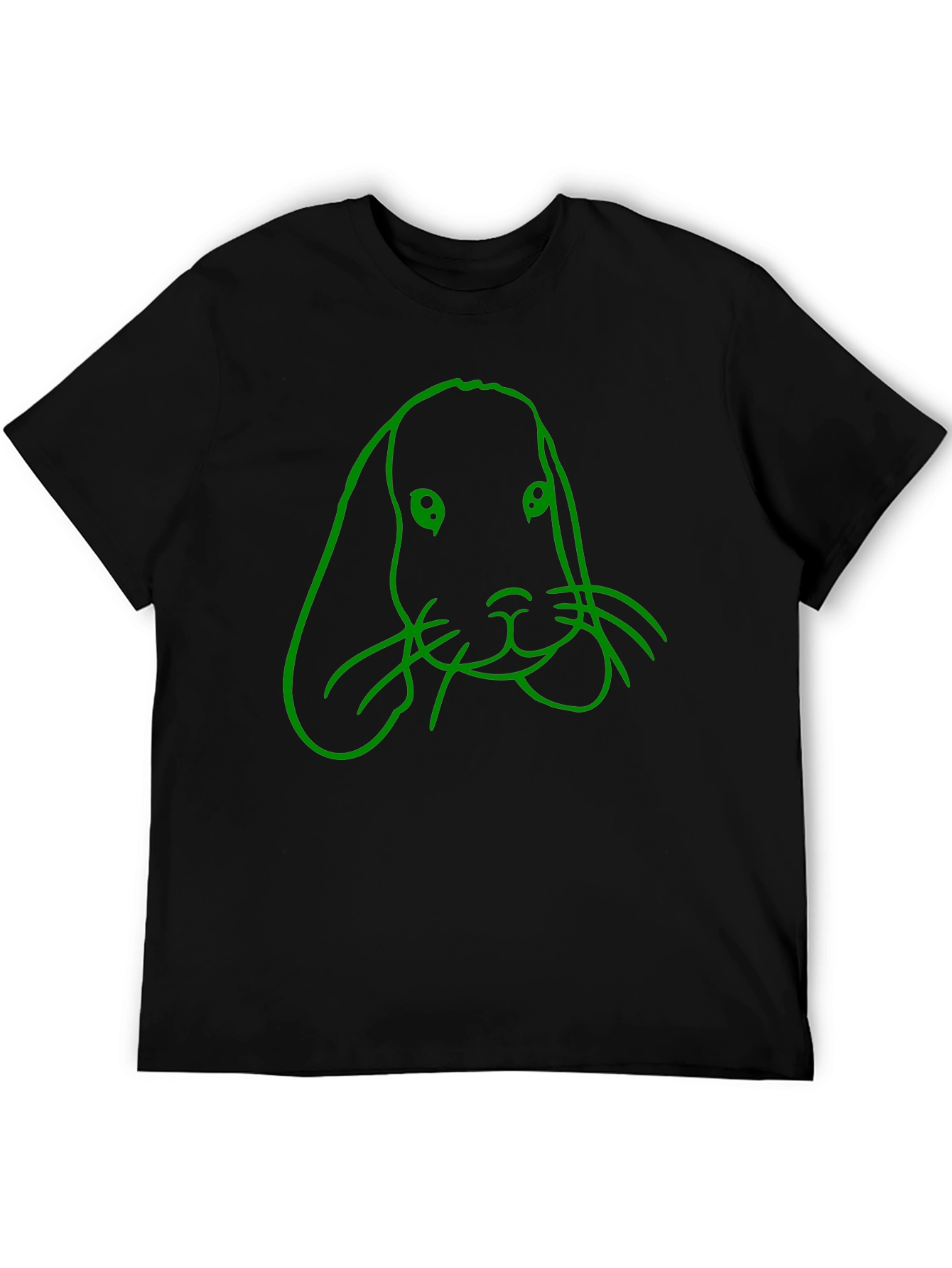 Rabbit Graphic Tee - Mens Black T-Shirt