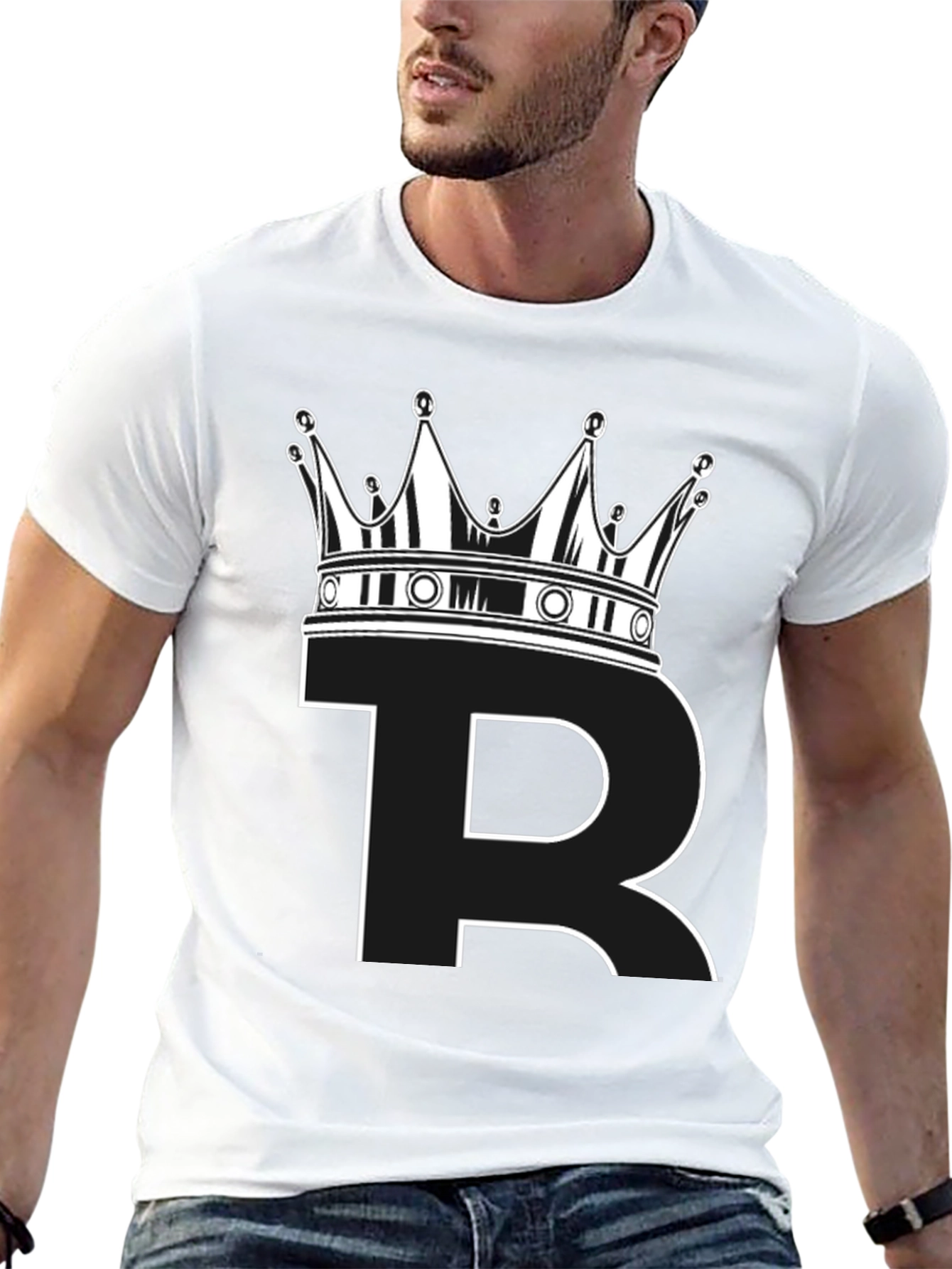 Bitcoin King Black T-Shirt - Crypto Crown Design