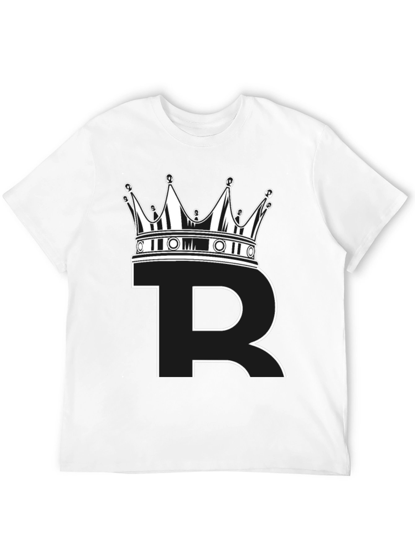 Bitcoin King Black T-Shirt - Crypto Crown Design