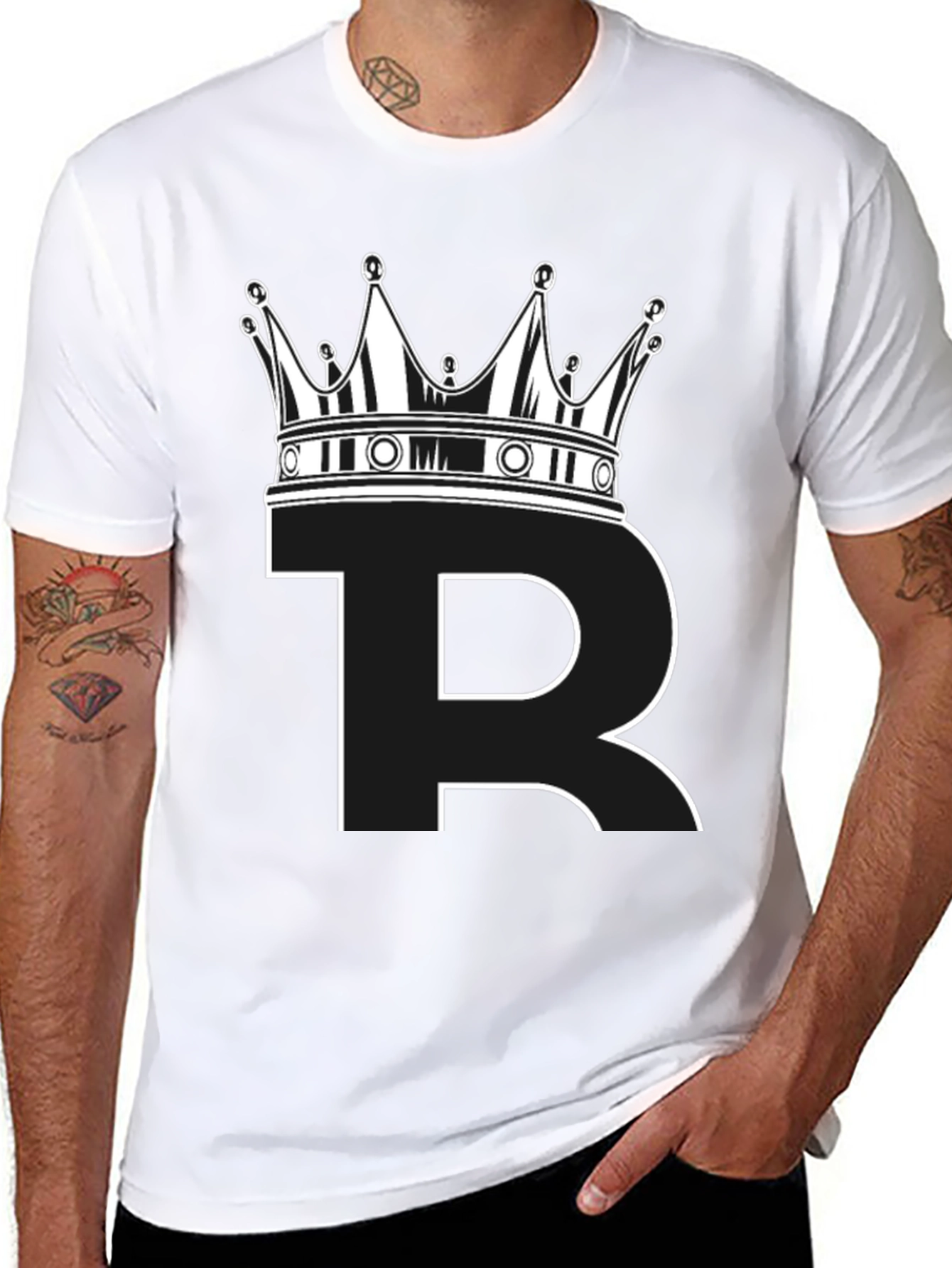 Bitcoin King Black T-Shirt - Crypto Crown Design
