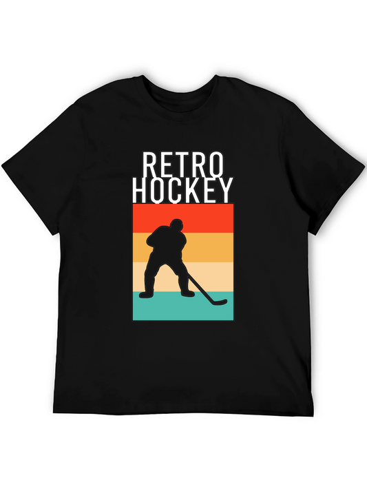 Retro Hockey Graphic Tee - Classic Style Comfortable Fit