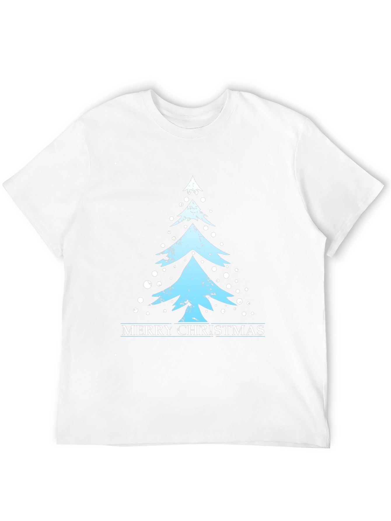Merry Christmas Tree Graphic T-Shirt