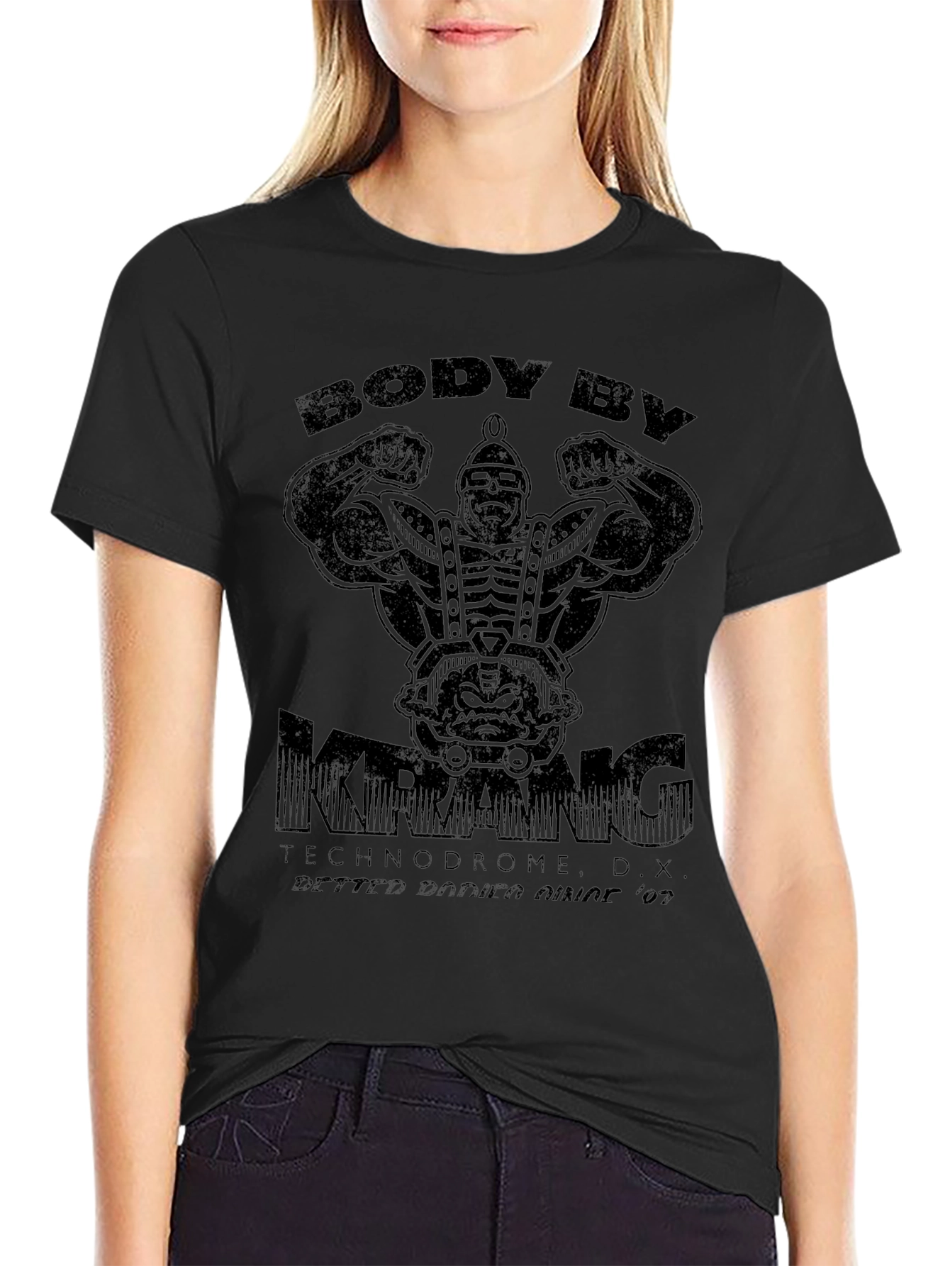 Body By Krang Black Graphic T-Shirt