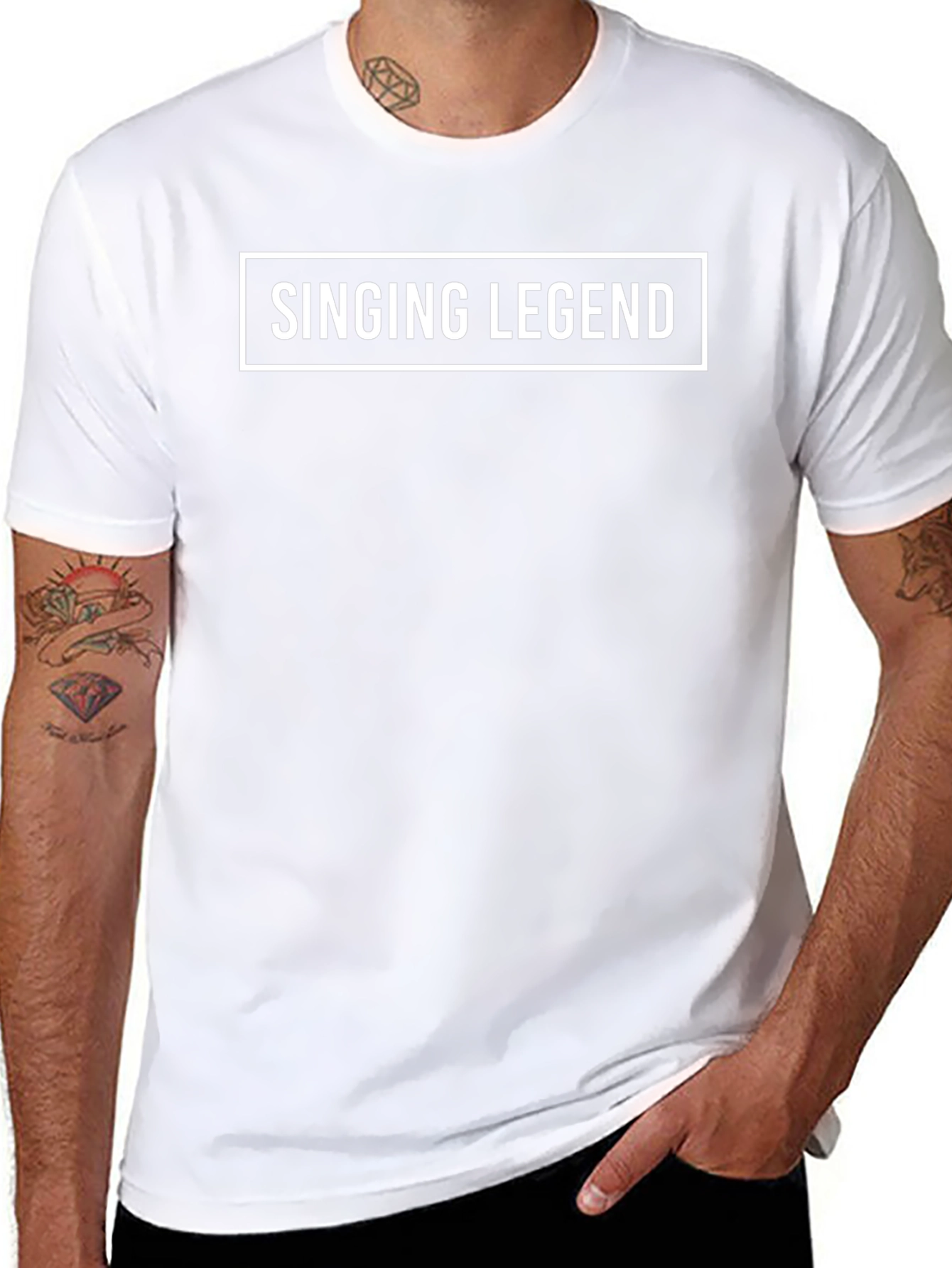 Singing Legend Graphic Tee - Black