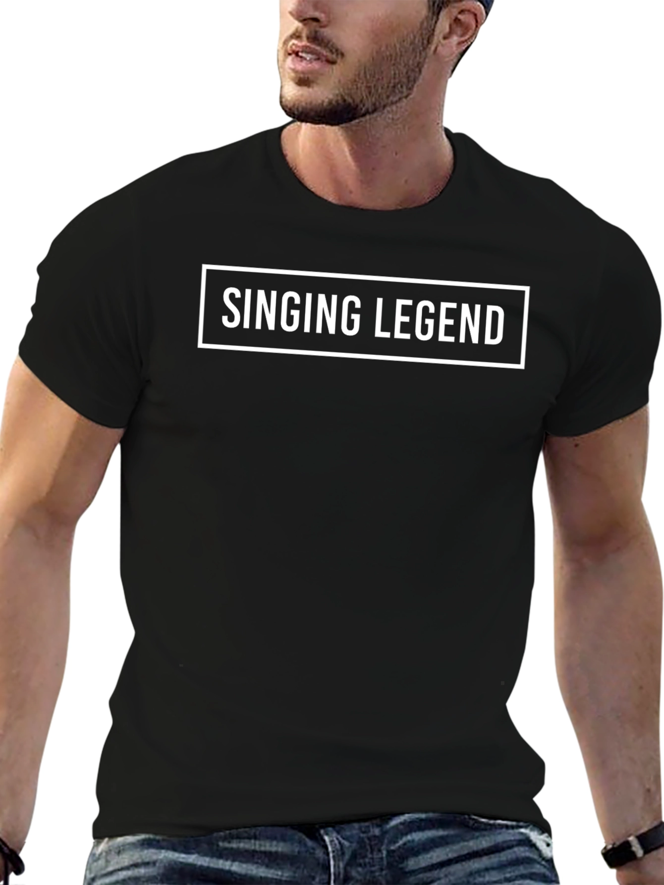 Singing Legend Graphic Tee - Black