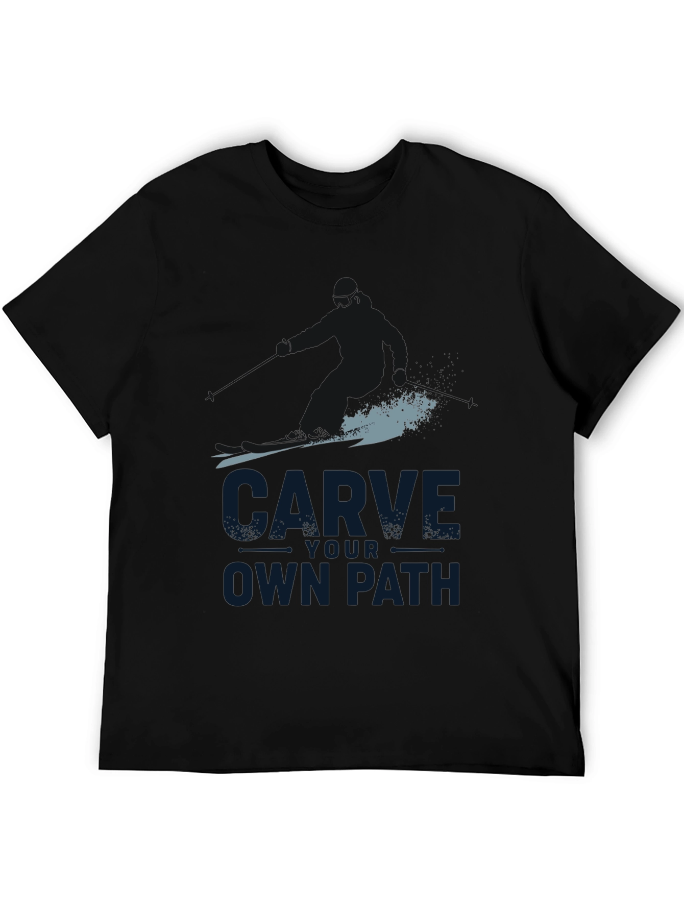 Carve Your Own Path Black Graphic Tee