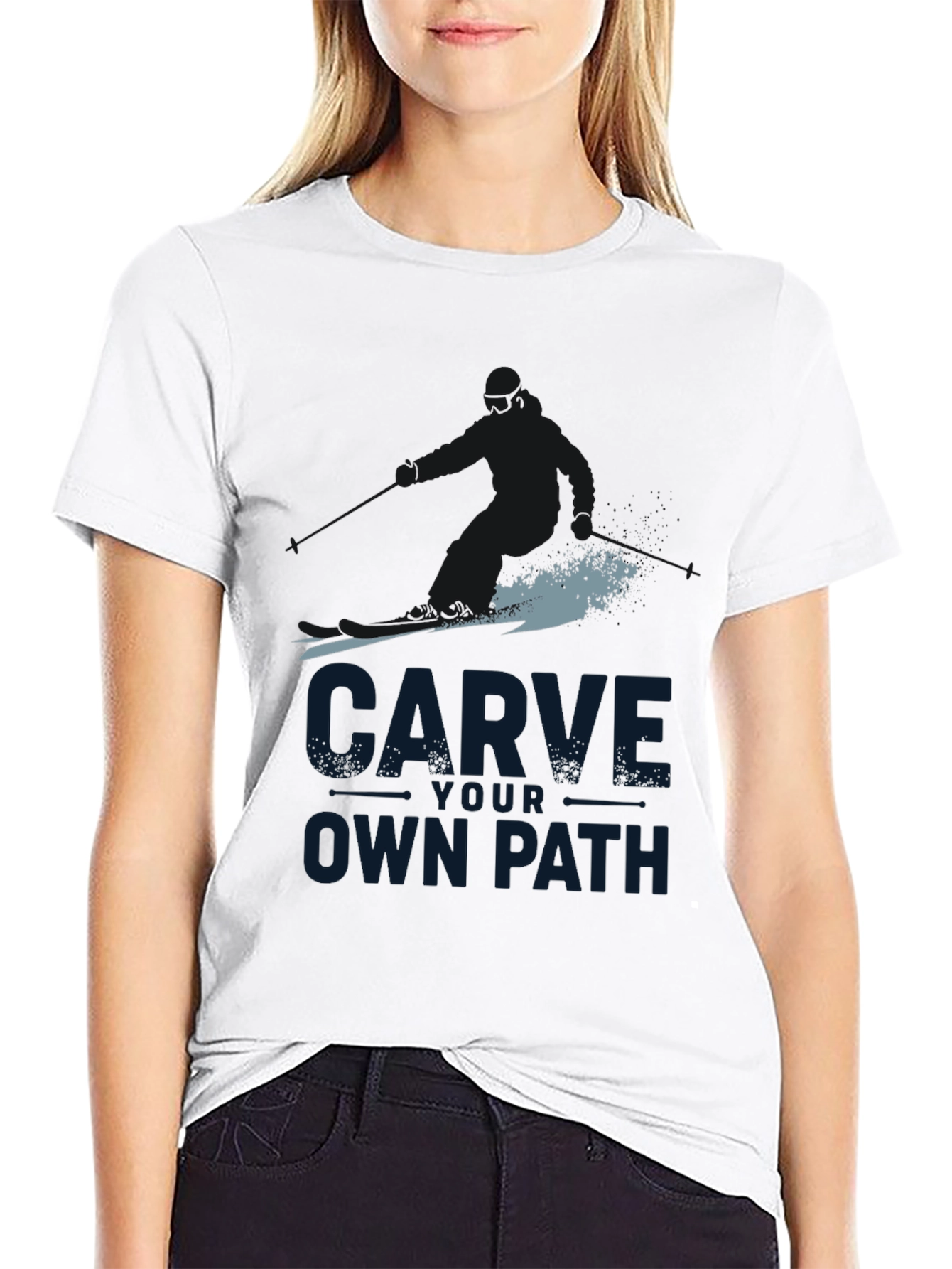 Carve Your Own Path Black Graphic Tee