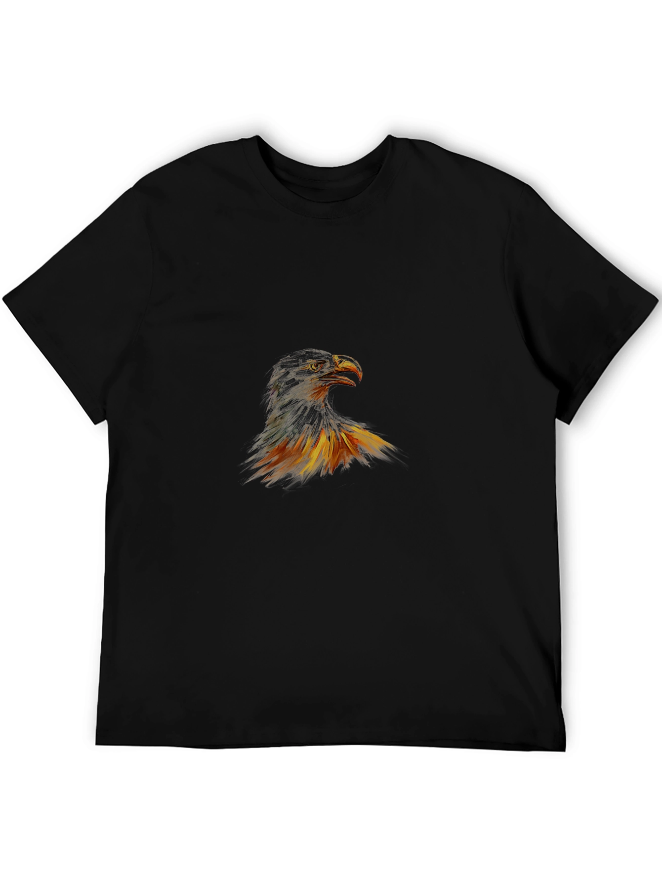 Mens Black Eagle Graphic Tee