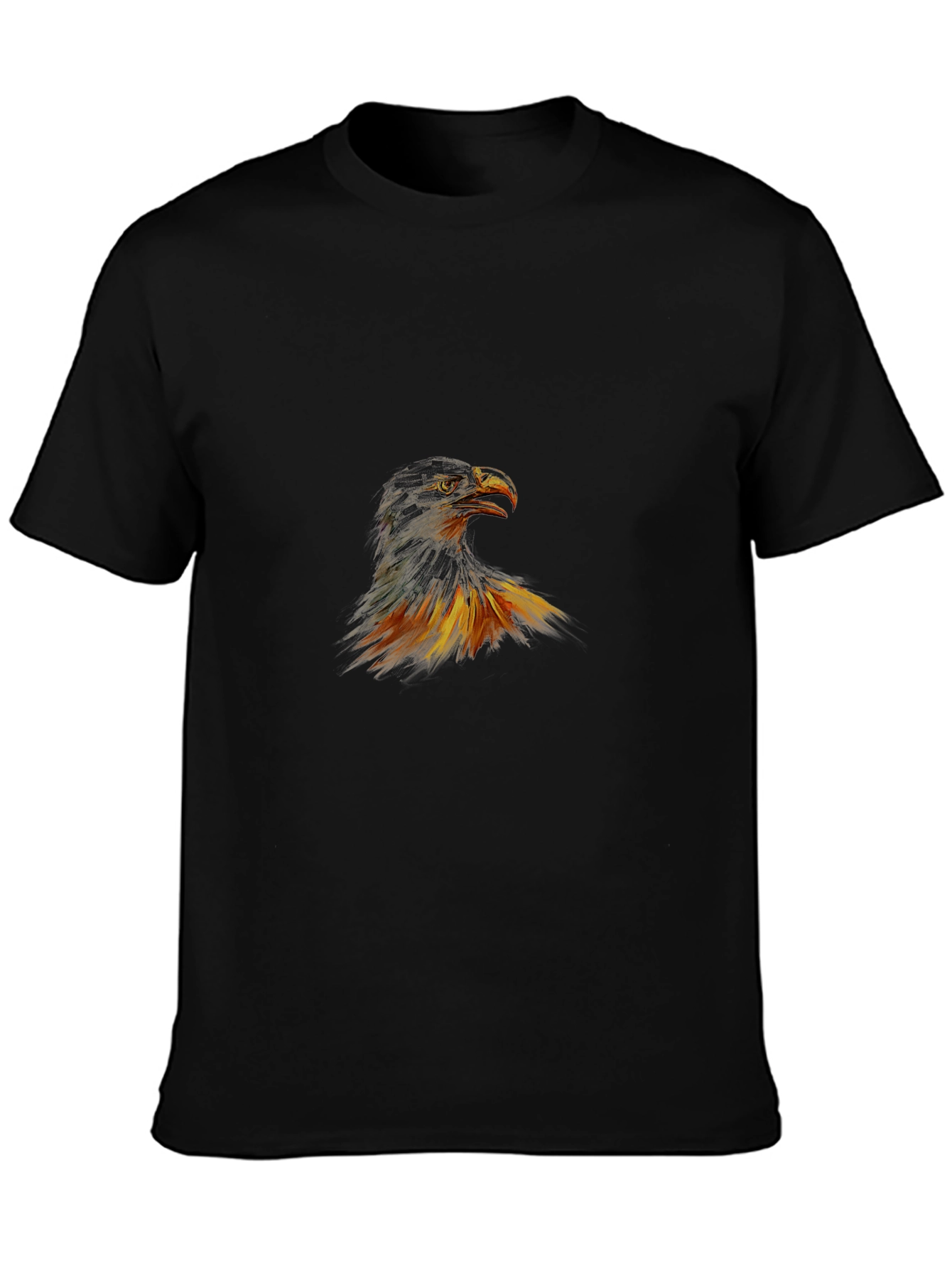 Mens Black Eagle Graphic Tee