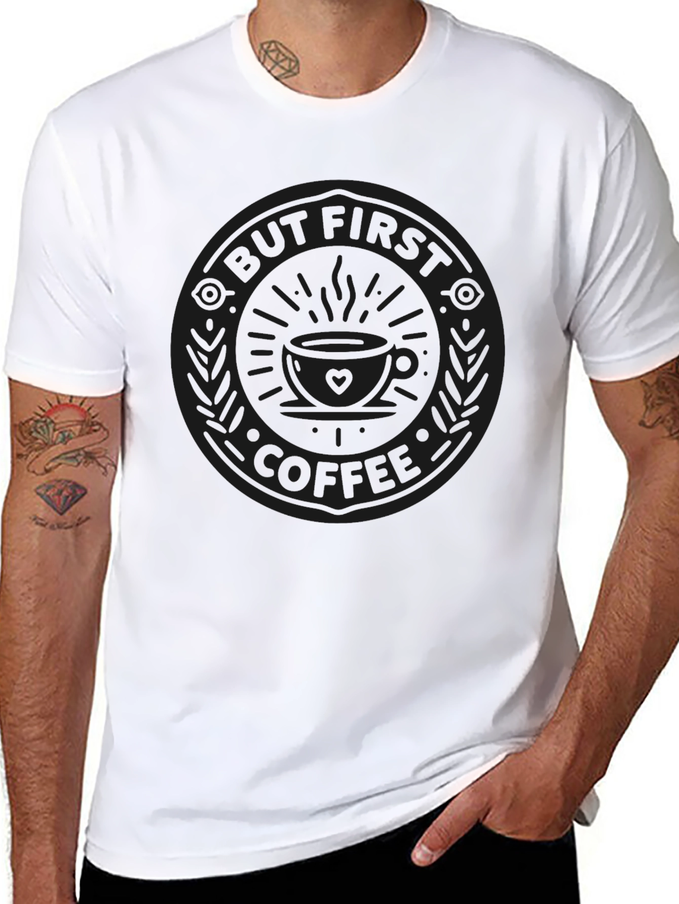 But First Coffee T-Shirt - Black Graphic Tee