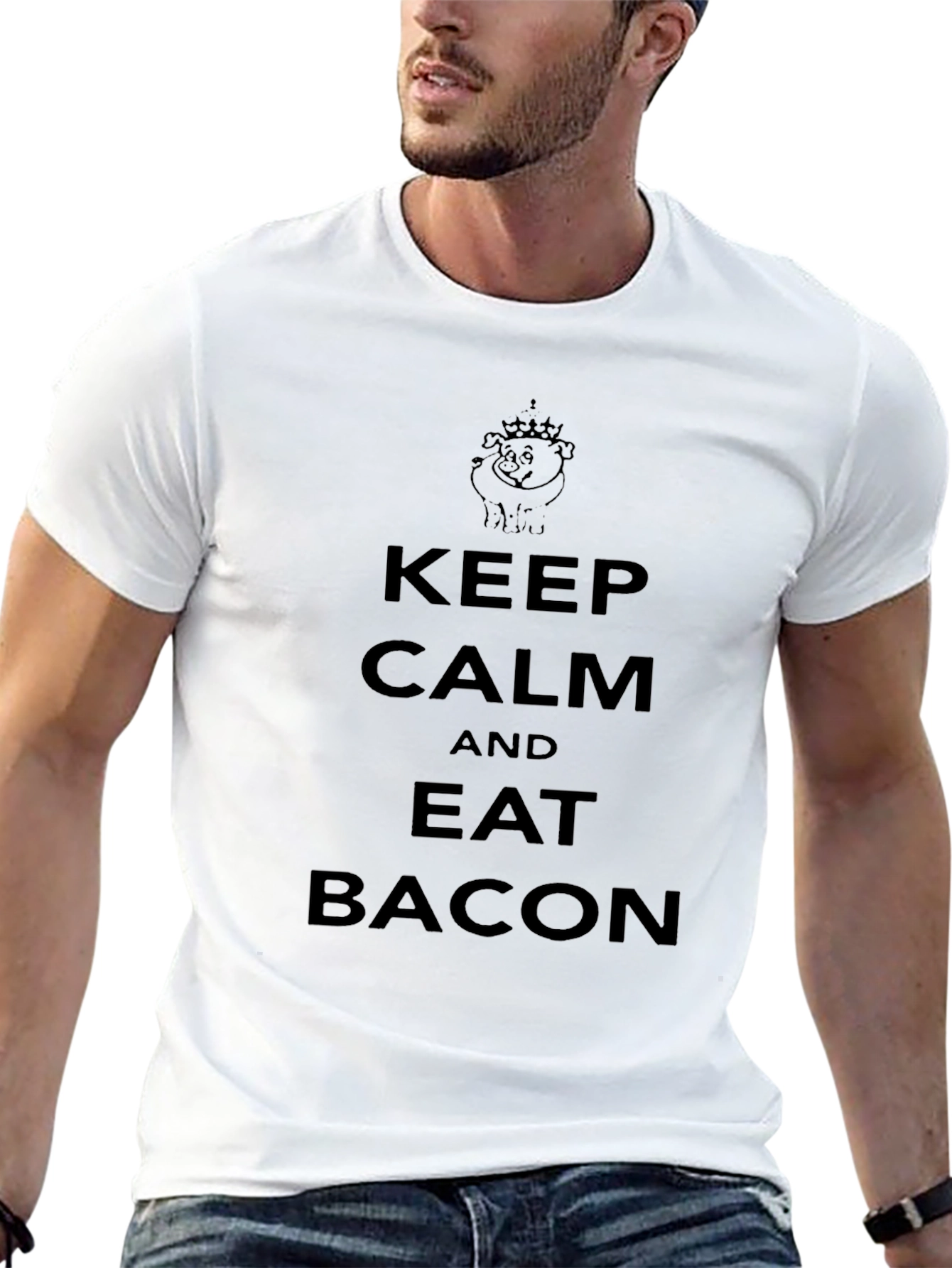 Keep Calm and Eat Bacon T-Shirt