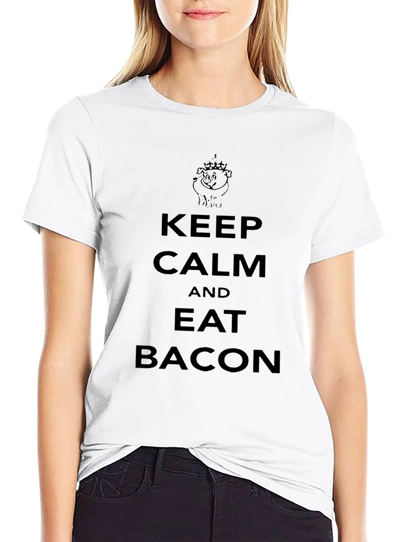 Keep Calm and Eat Bacon T-Shirt