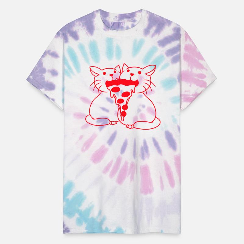 2 Cats Food Salami Pizza Fast Food Fun Hunger Team