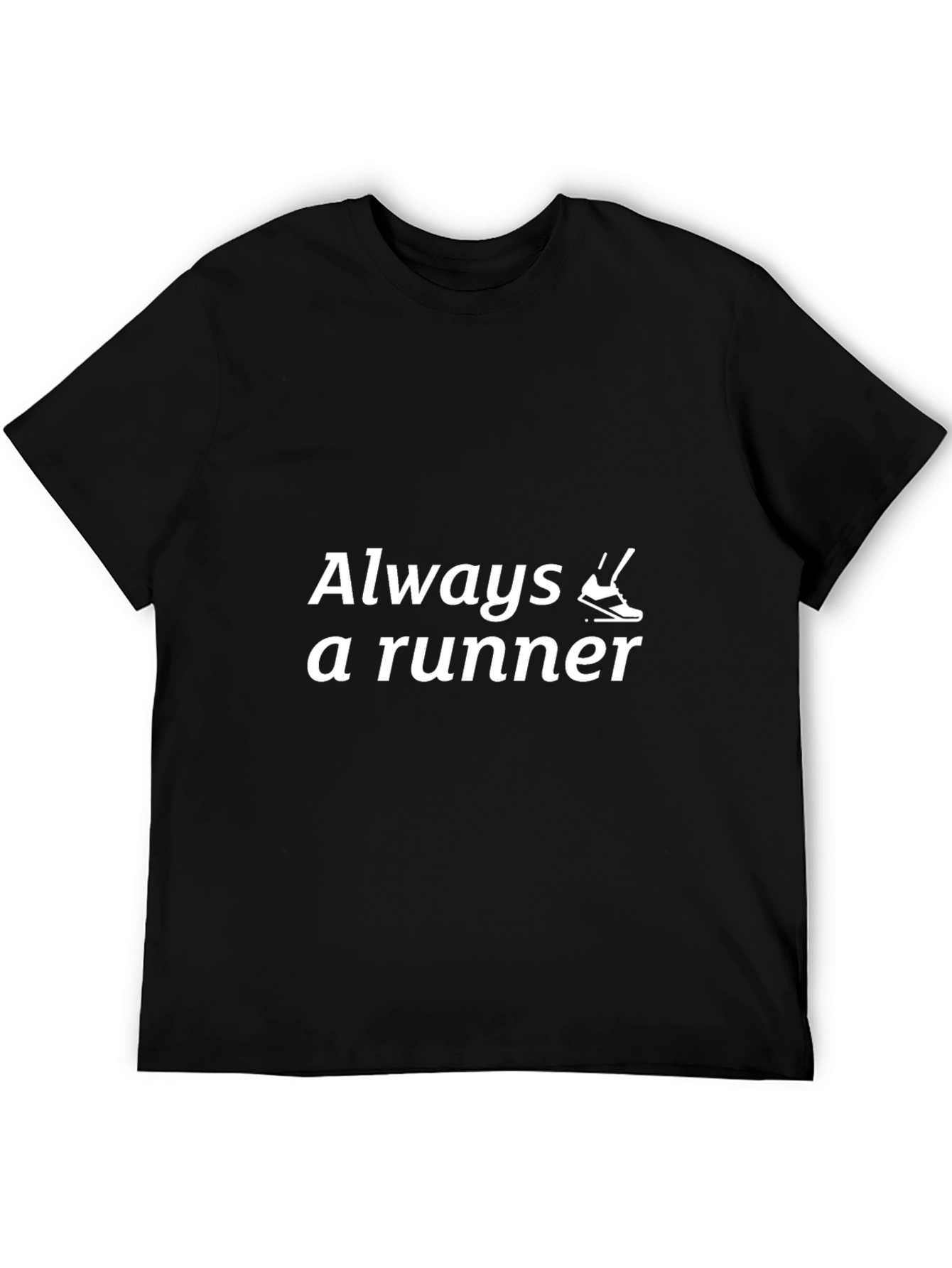 Always a Runner Graphic Tee - Black