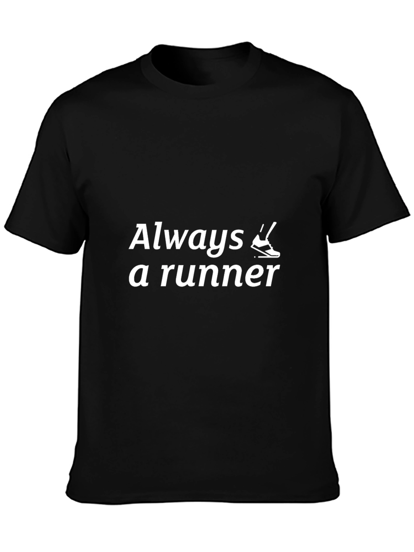 Always a Runner Graphic Tee - Black