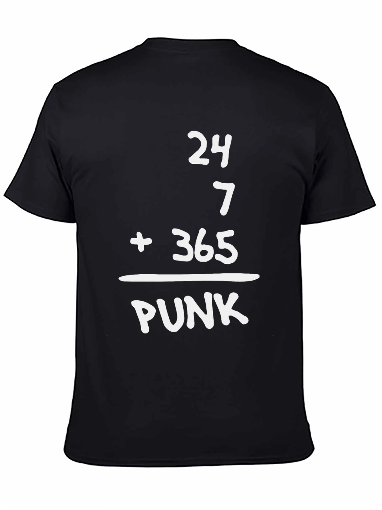24/7 + 365 Punk Graphic Tee - Black