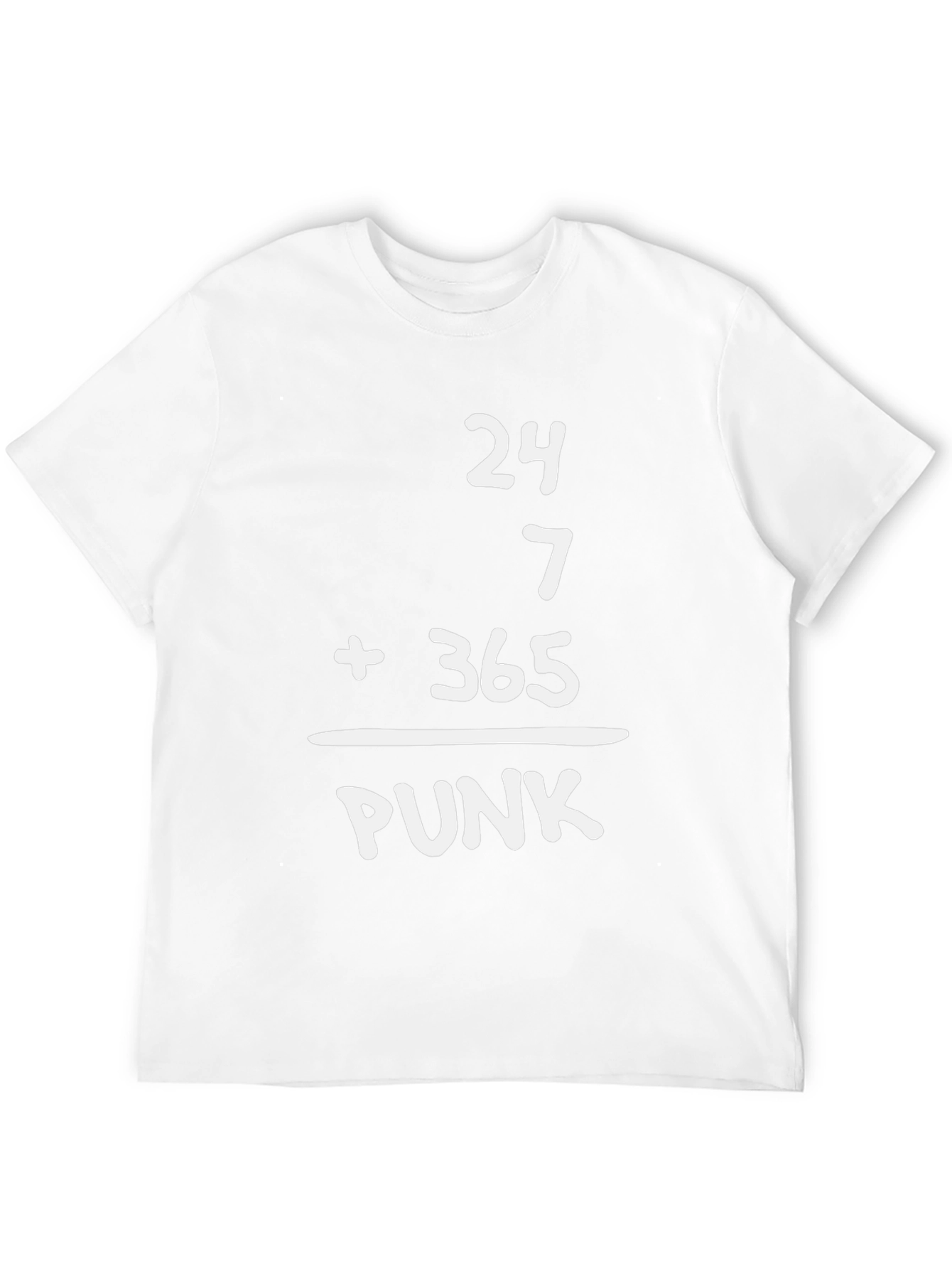 24/7 + 365 Punk Graphic Tee - Black