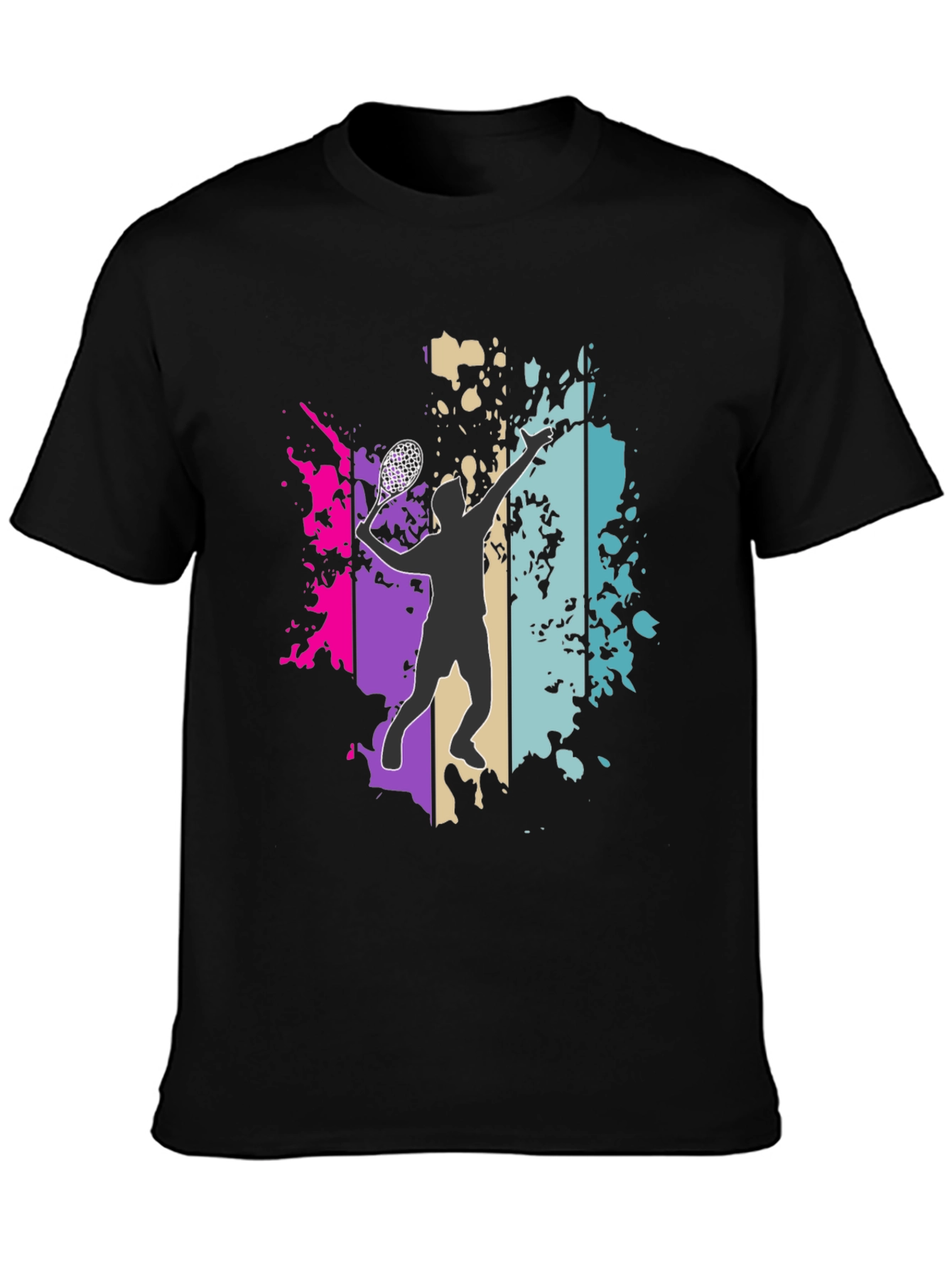 Lacrosse Player Graphic Tee - Trendy Sportswear