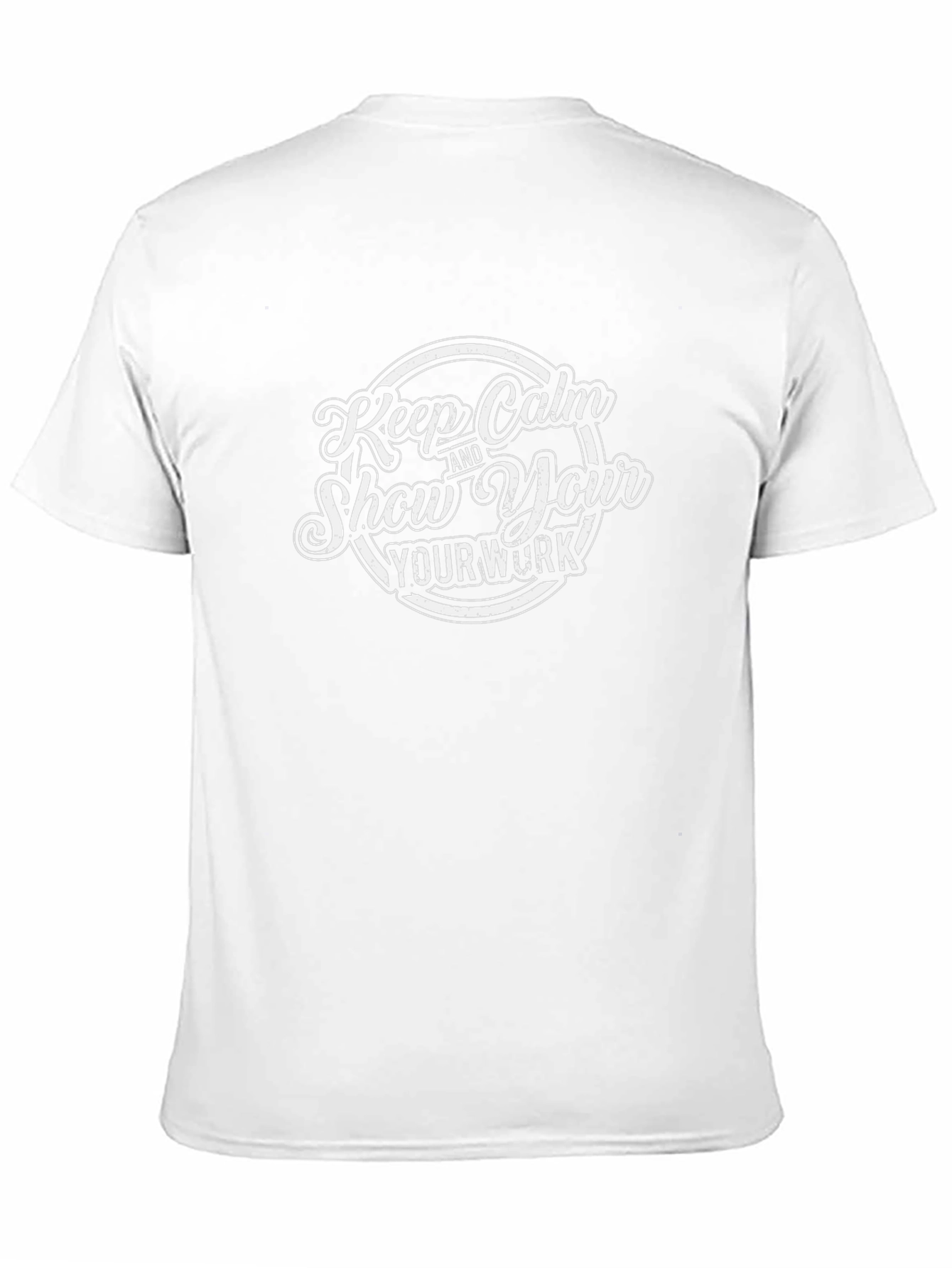 Keep Calm & Show Your Work Black T-Shirt