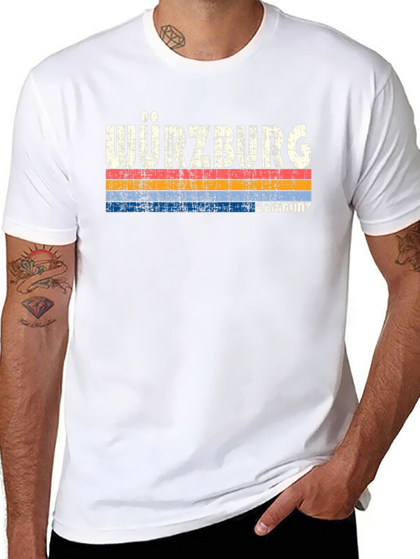 Würzburg Germany Retro T-Shirt