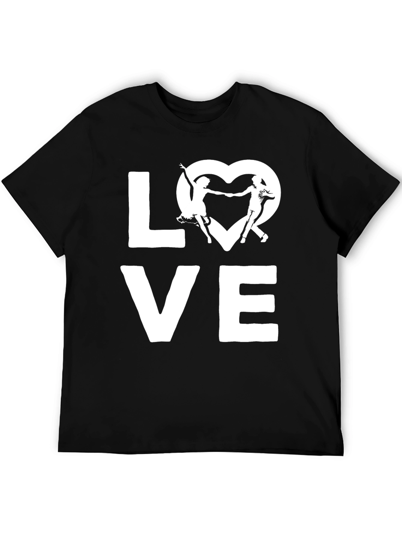Love Dancing Graphic Tee - Stylish Black T-Shirt