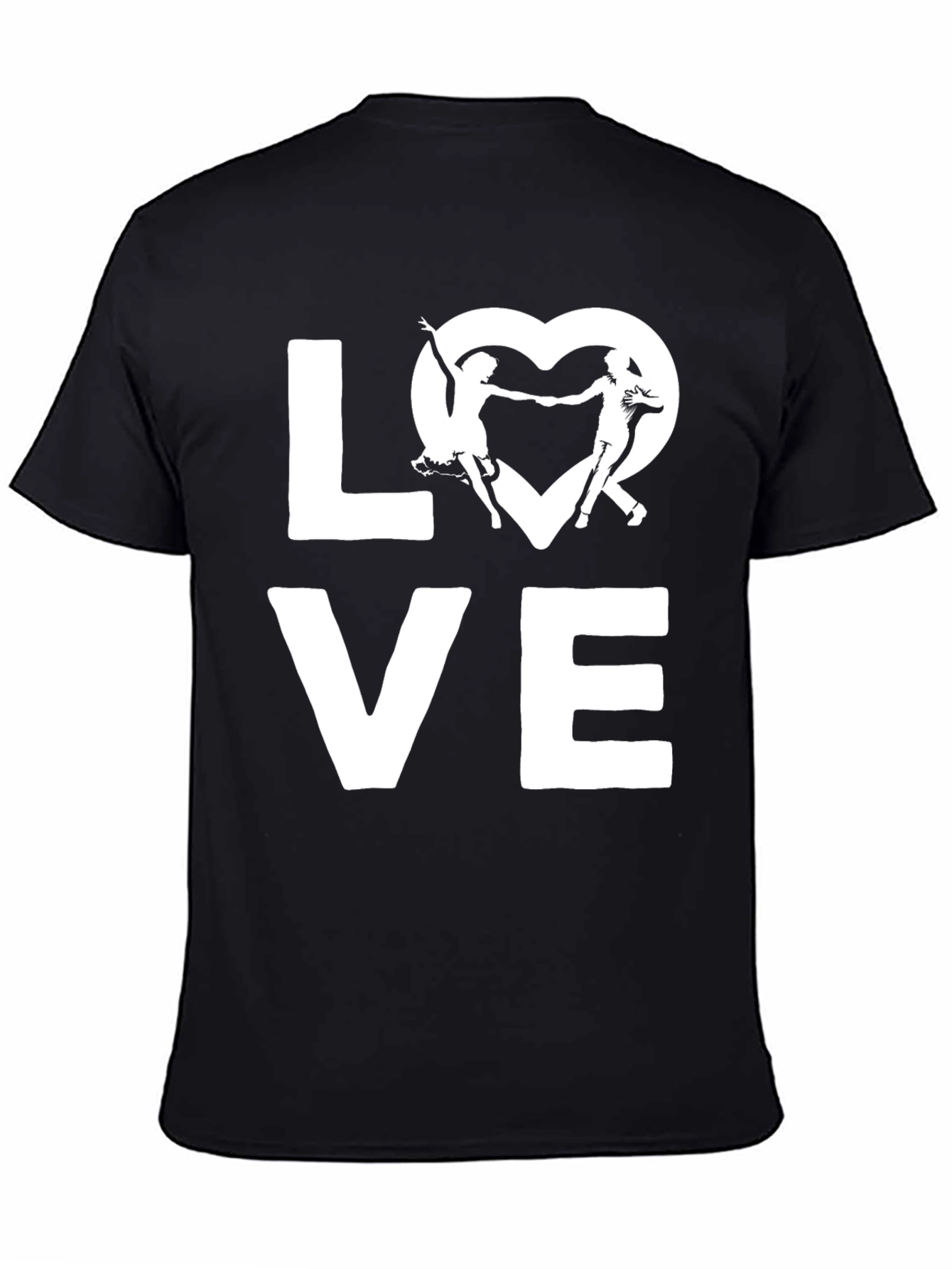 Love Dancing Graphic Tee - Stylish Black T-Shirt