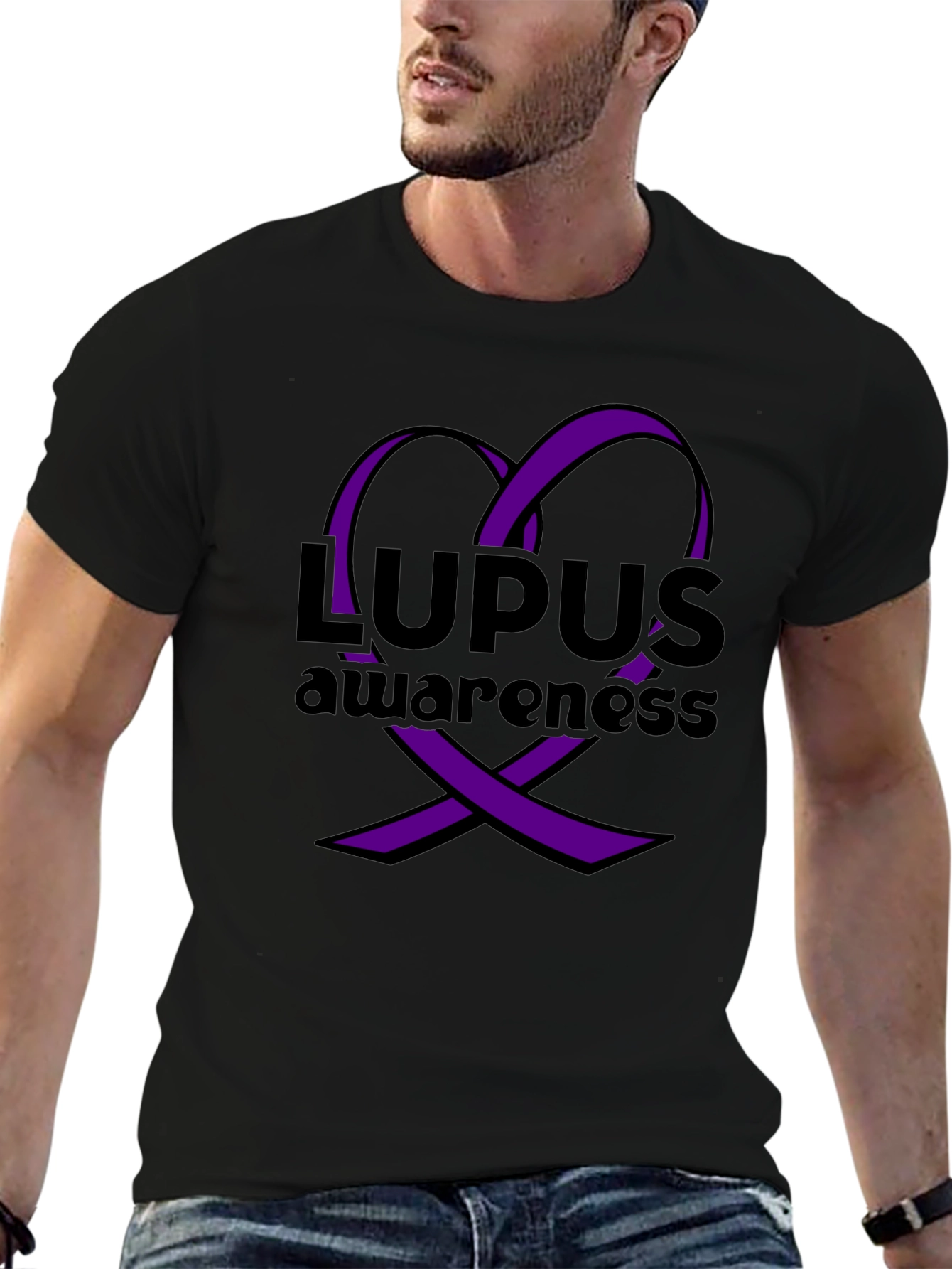 Lupus Awareness Ribbon Heart T-Shirt
