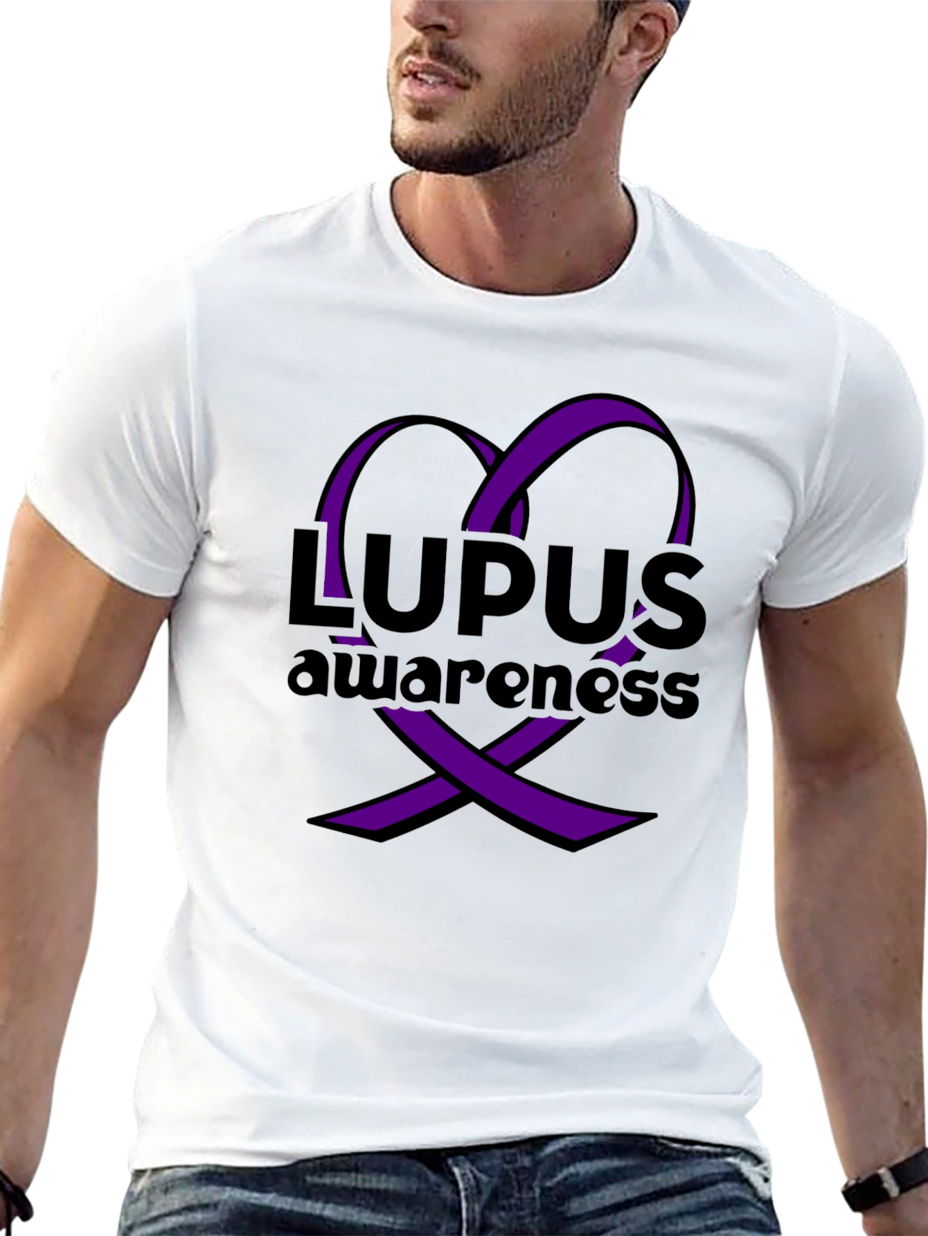 Lupus Awareness Ribbon Heart T-Shirt