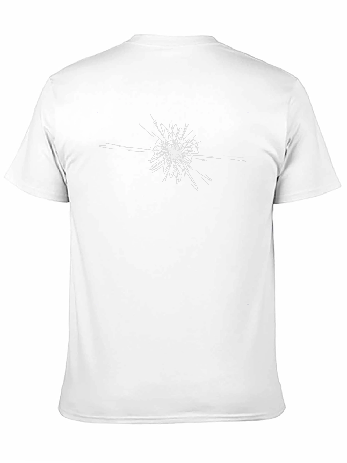 Abstract Explosion Graphic Tee - Soft Cotton Black T-Shirt
