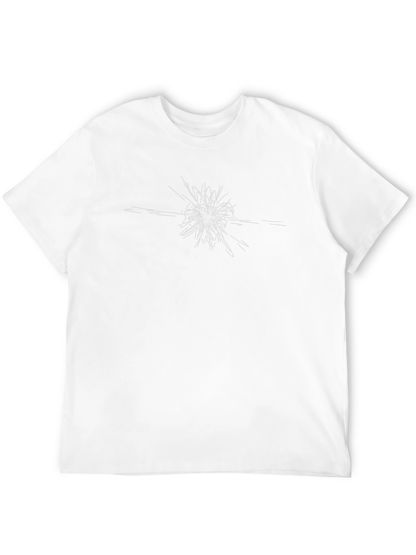 Abstract Explosion Graphic Tee - Soft Cotton Black T-Shirt