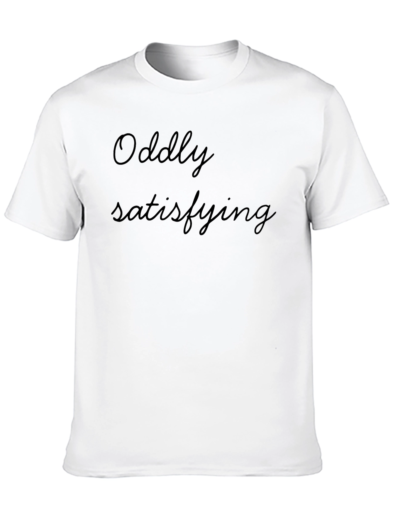 Oddly Satisfying Black Graphic Tee