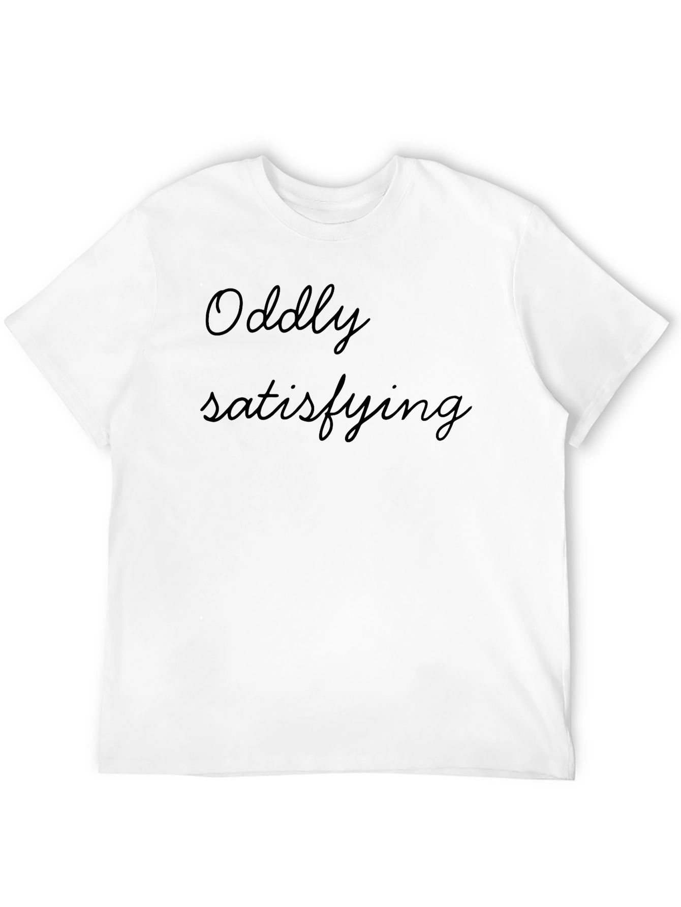 Oddly Satisfying Black Graphic Tee