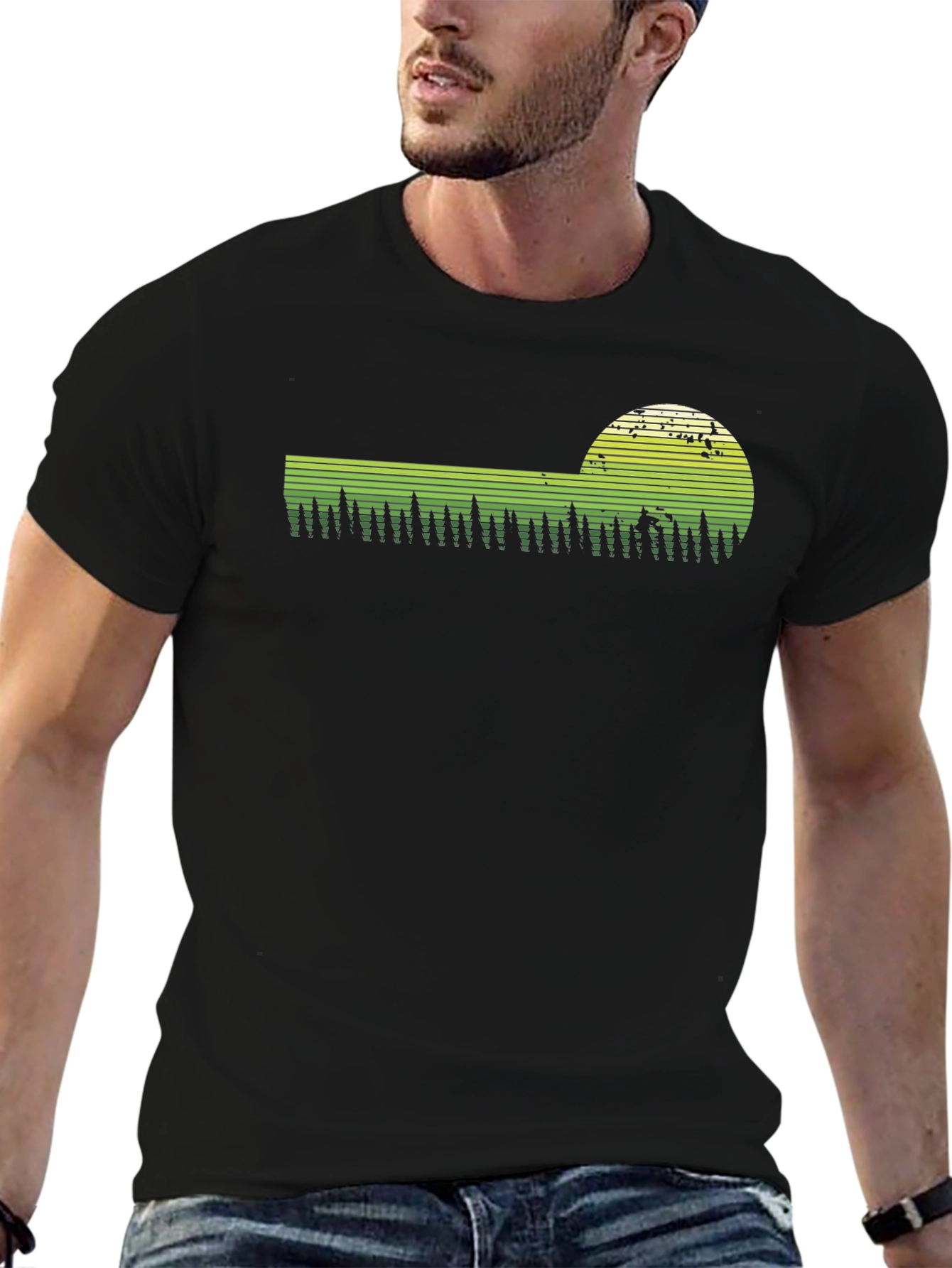 Nature Scene Graphic T-Shirt