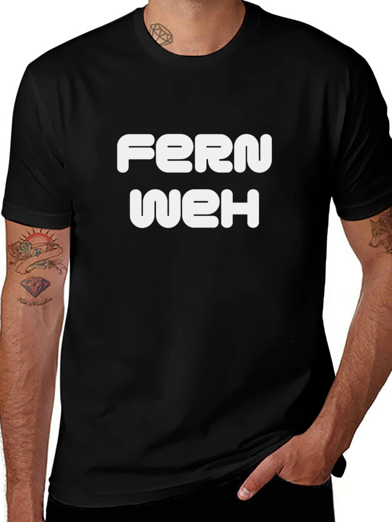 Fernweh Black Tee - Wanderlust Shirt