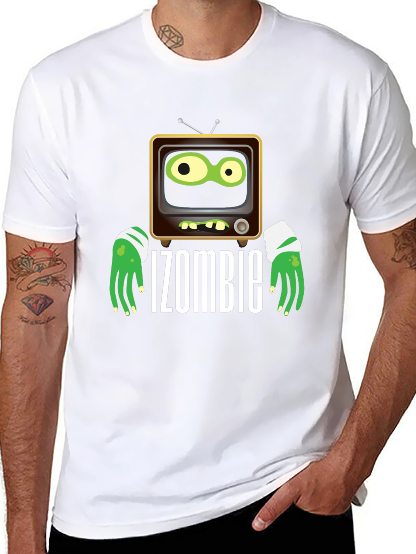IZombie Retro TV Graphic Black T-Shirt