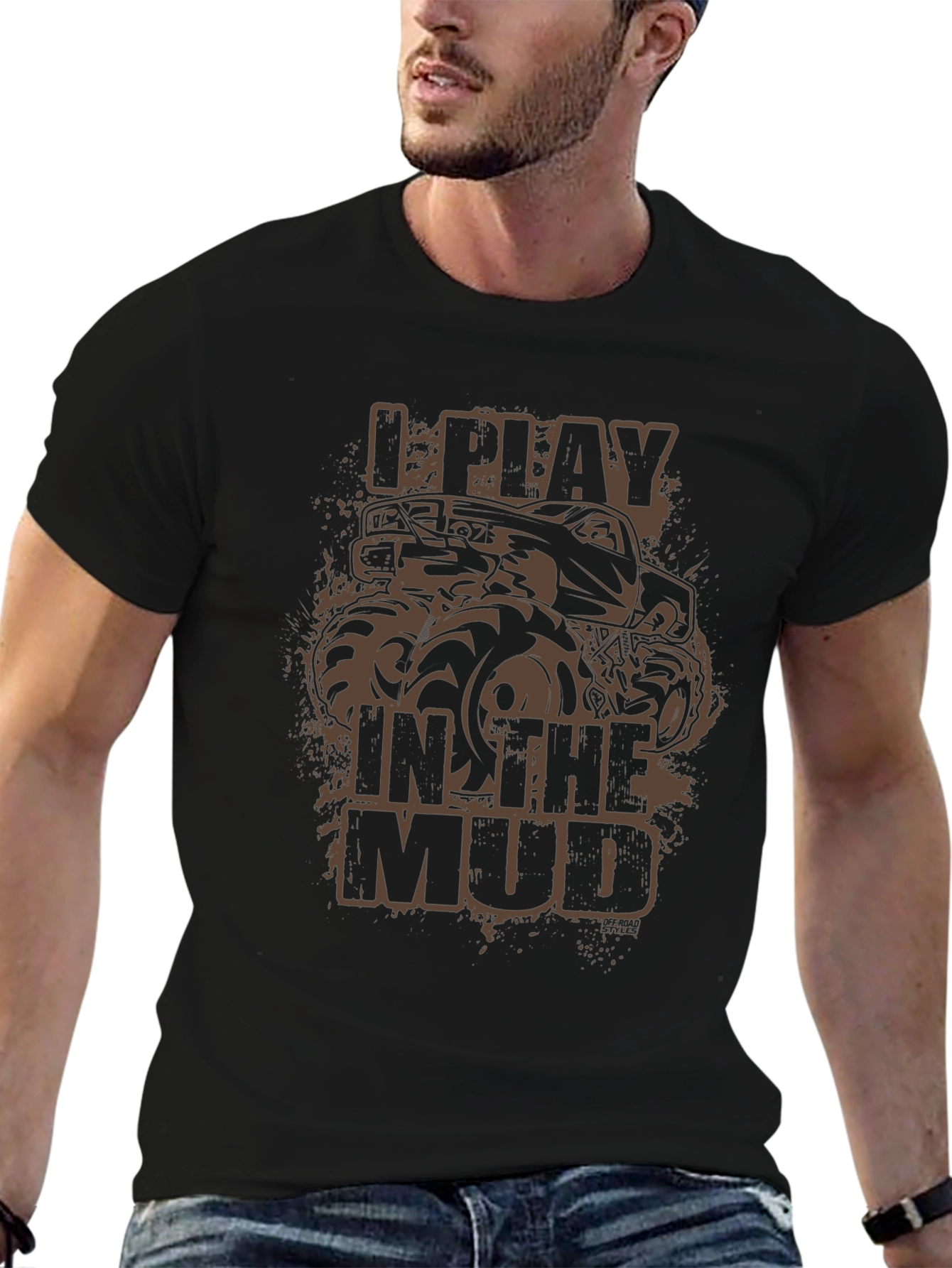 I Play In The Mud Monster Truck Graphic Tee