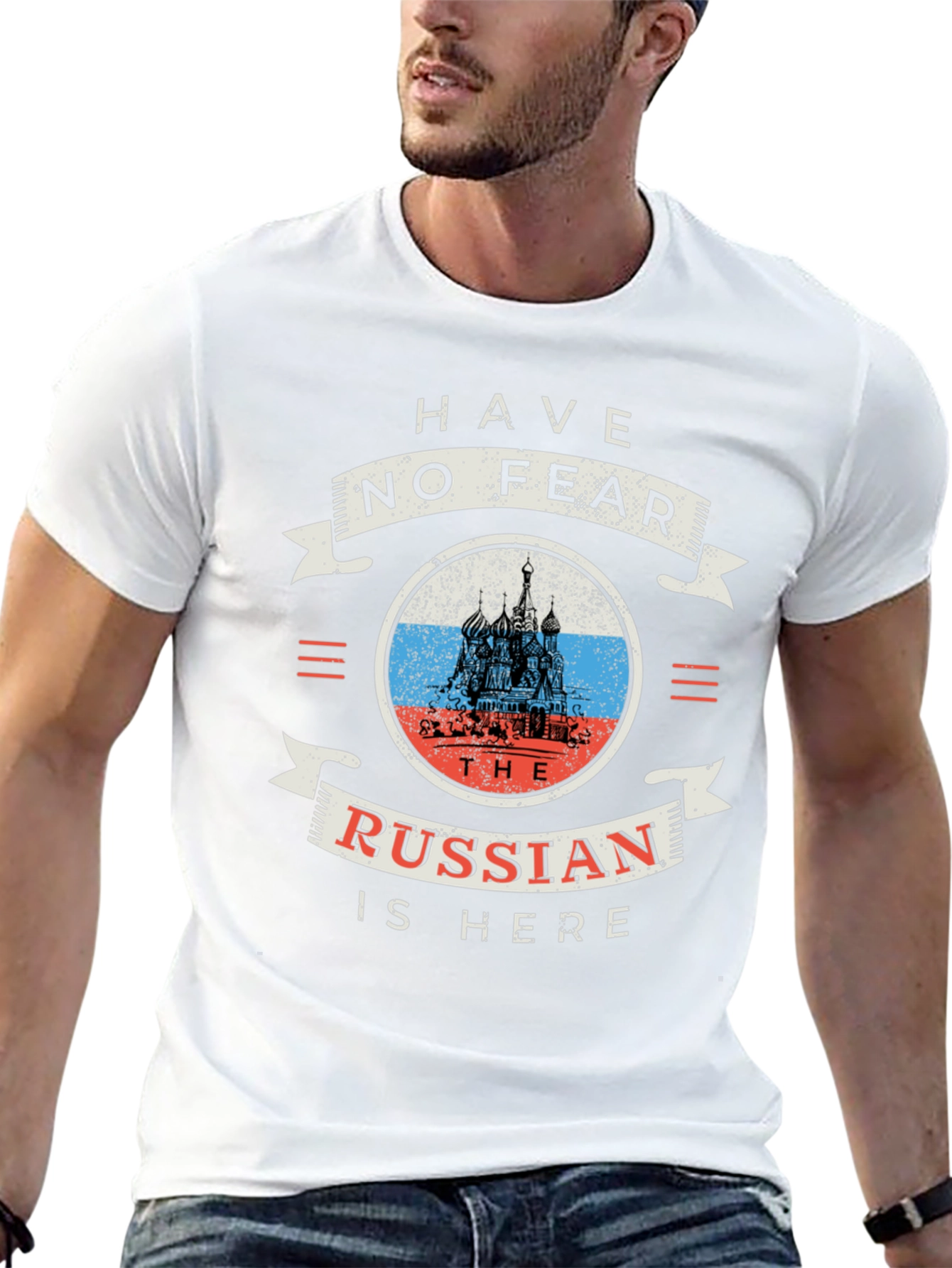 Have No Fear The Russian Is Here Black T-Shirt