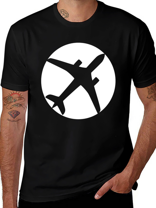 Airplane Graphic Black T-Shirt - Aviation Enthusiast Apparel