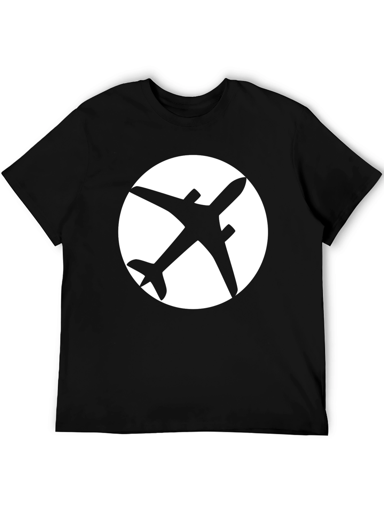 Airplane Graphic Black T-Shirt - Aviation Enthusiast Apparel