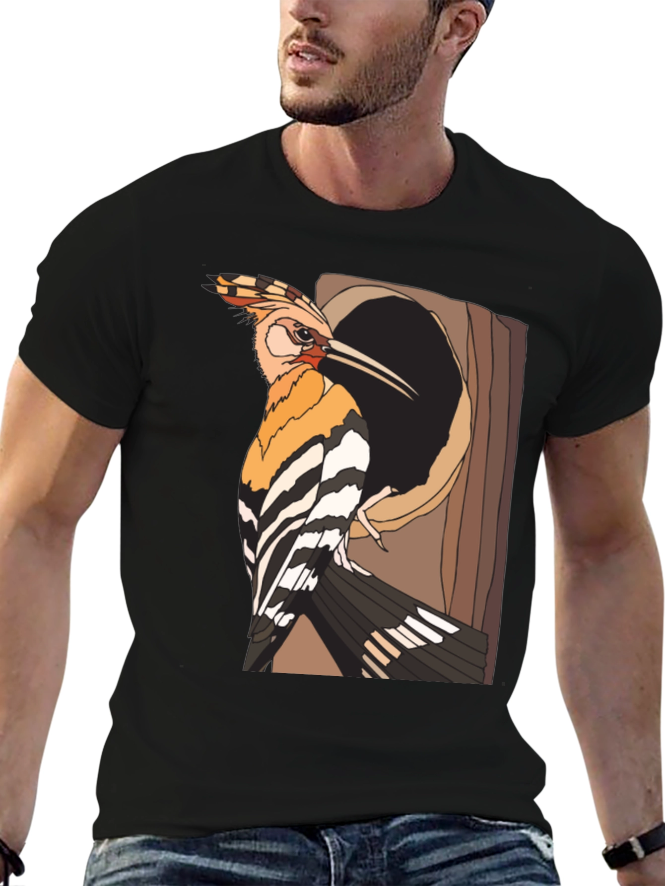 Hoopoe Bird Graphic Tee - Unique Nature Lover Shirt