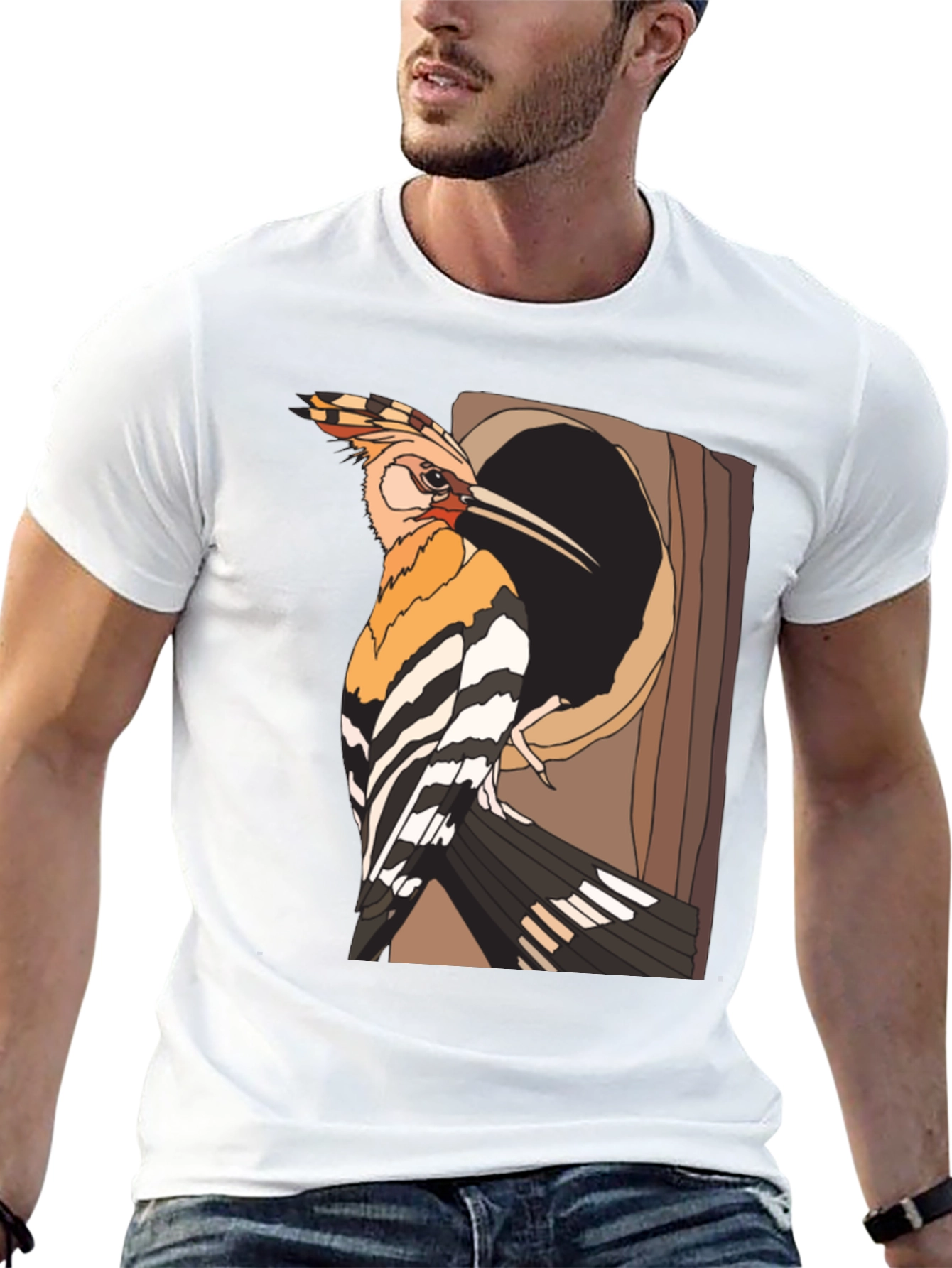 Hoopoe Bird Graphic Tee - Unique Nature Lover Shirt